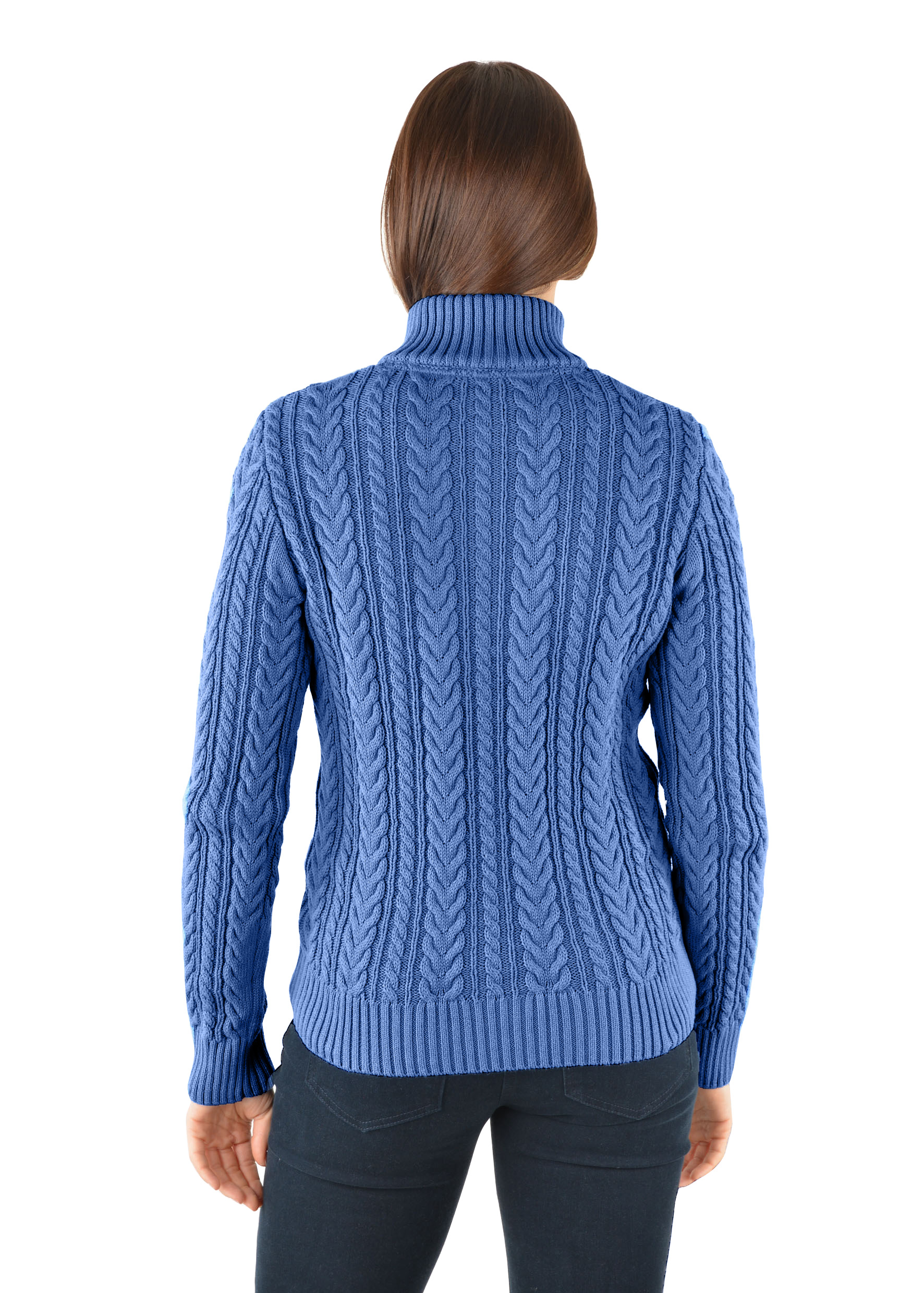 Cable Quarter Zip Knit Rugby