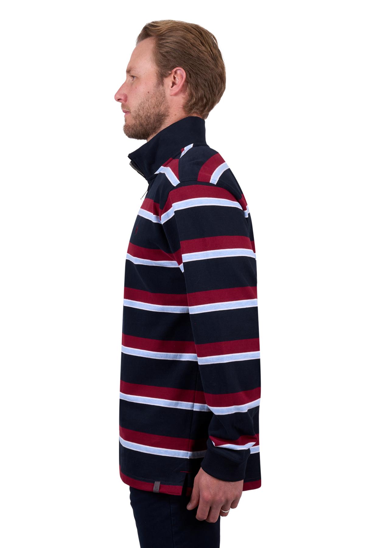 Men’s Rick 1/4 Zip Stripe Rugby