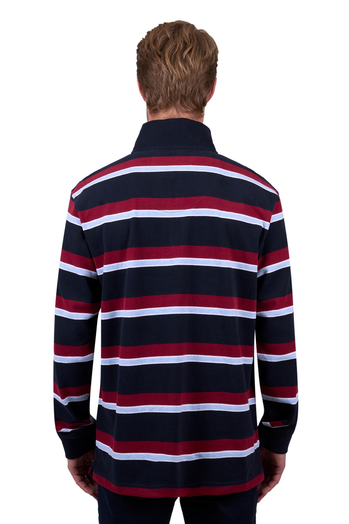 Men’s Rick 1/4 Zip Stripe Rugby
