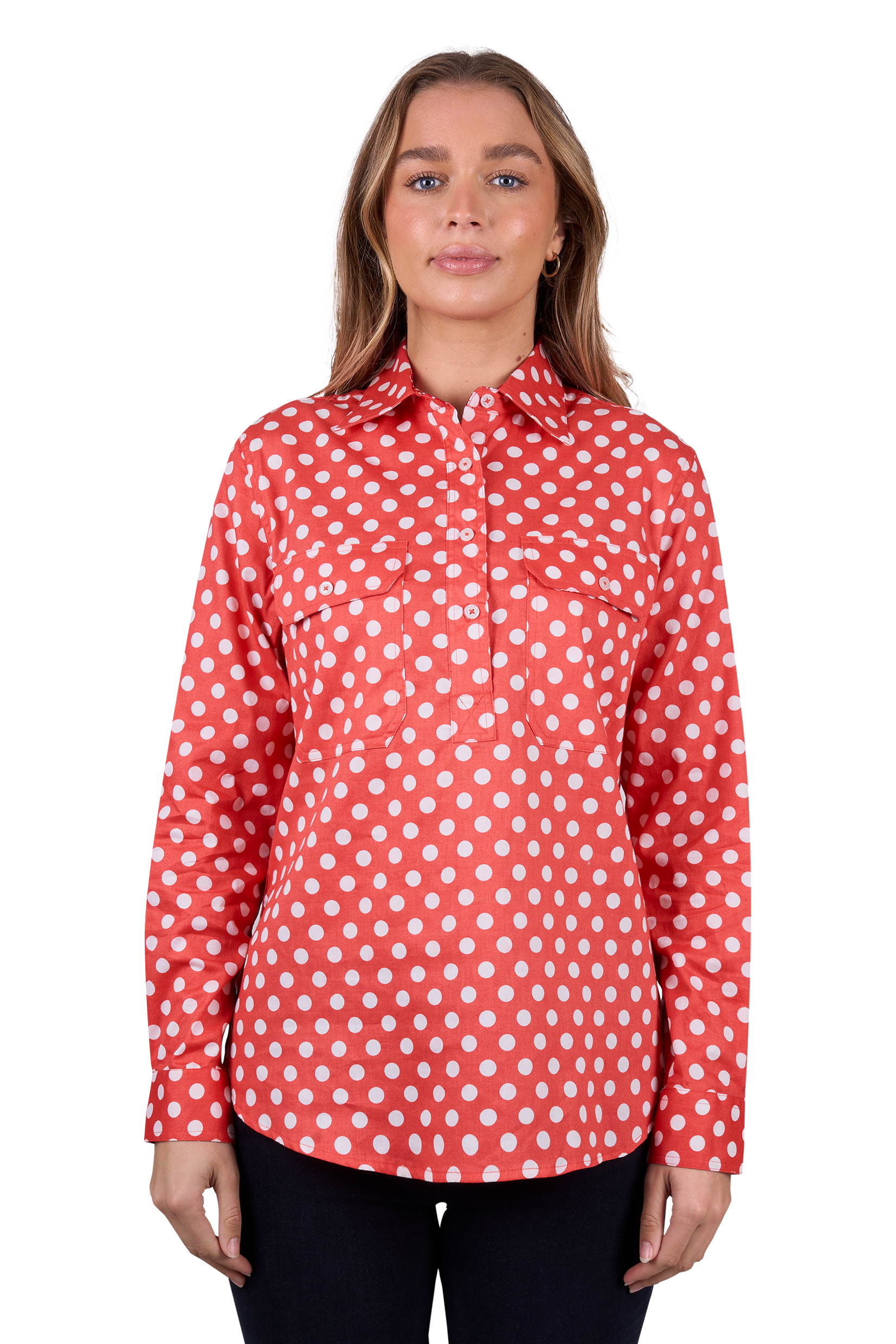 Women’s Jaz Half Placket Long Sleeve Shirt