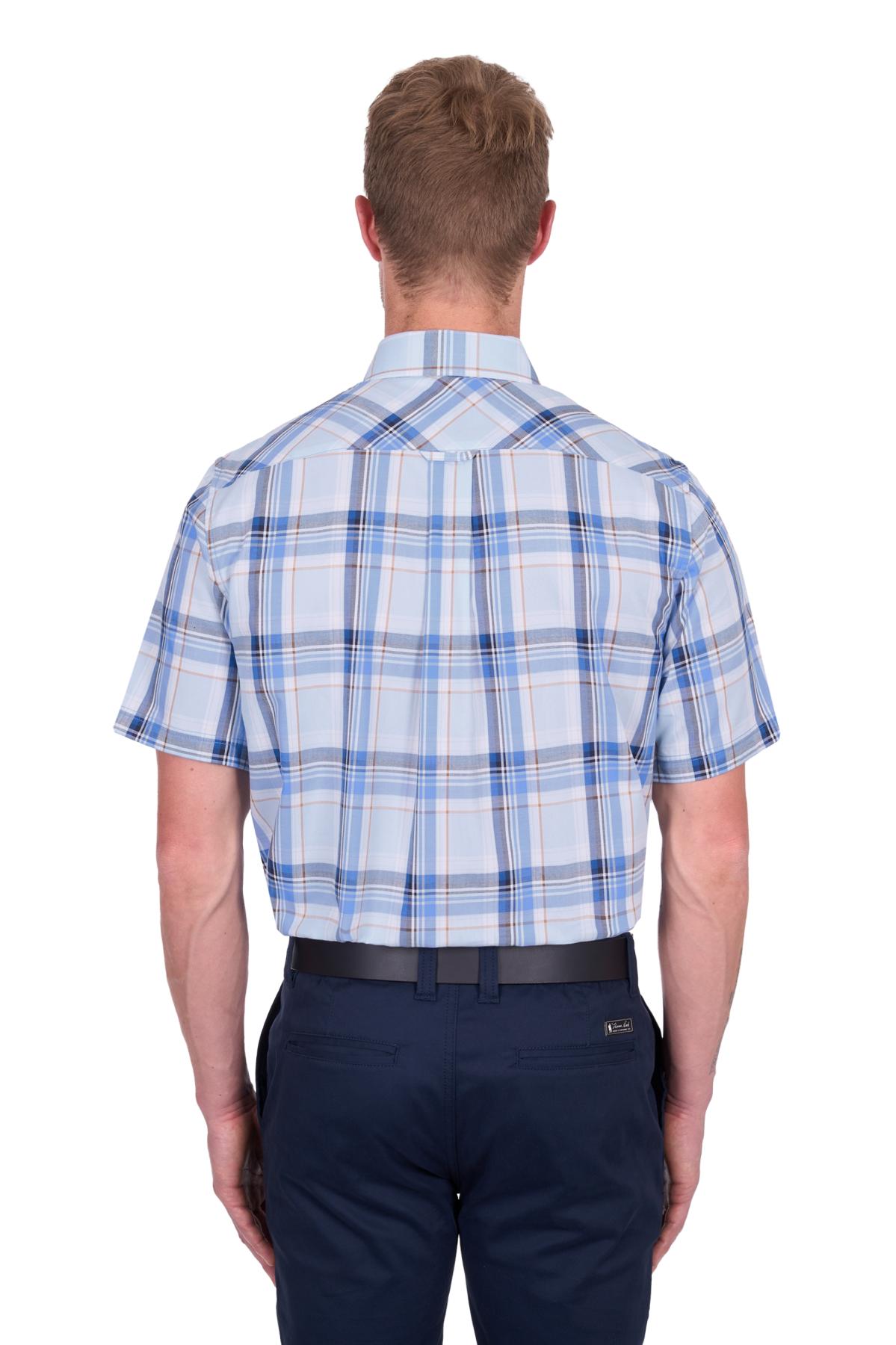 Men’s Brian Check 2 Pocket Short Sleeve Shirt