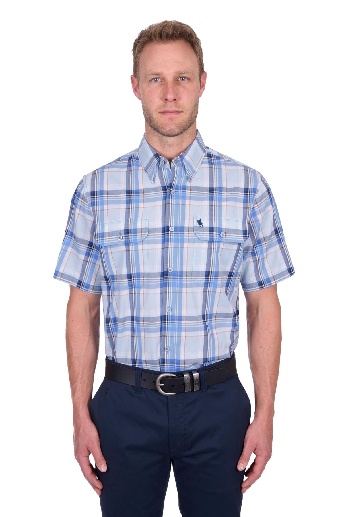 Men’s Brian Check 2 Pocket Short Sleeve Shirt