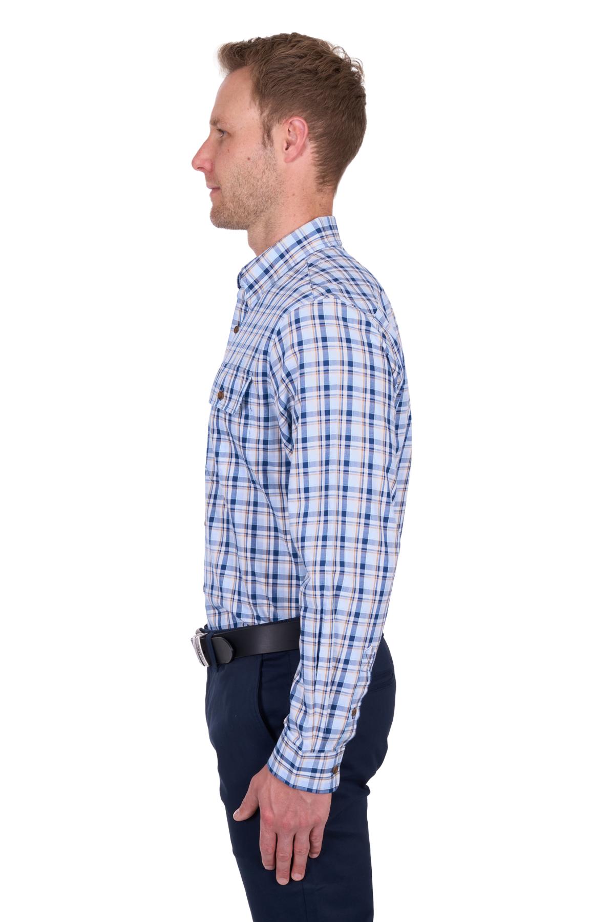 Men’s Thomas Check 2 Pocket Long Sleeve Shirt