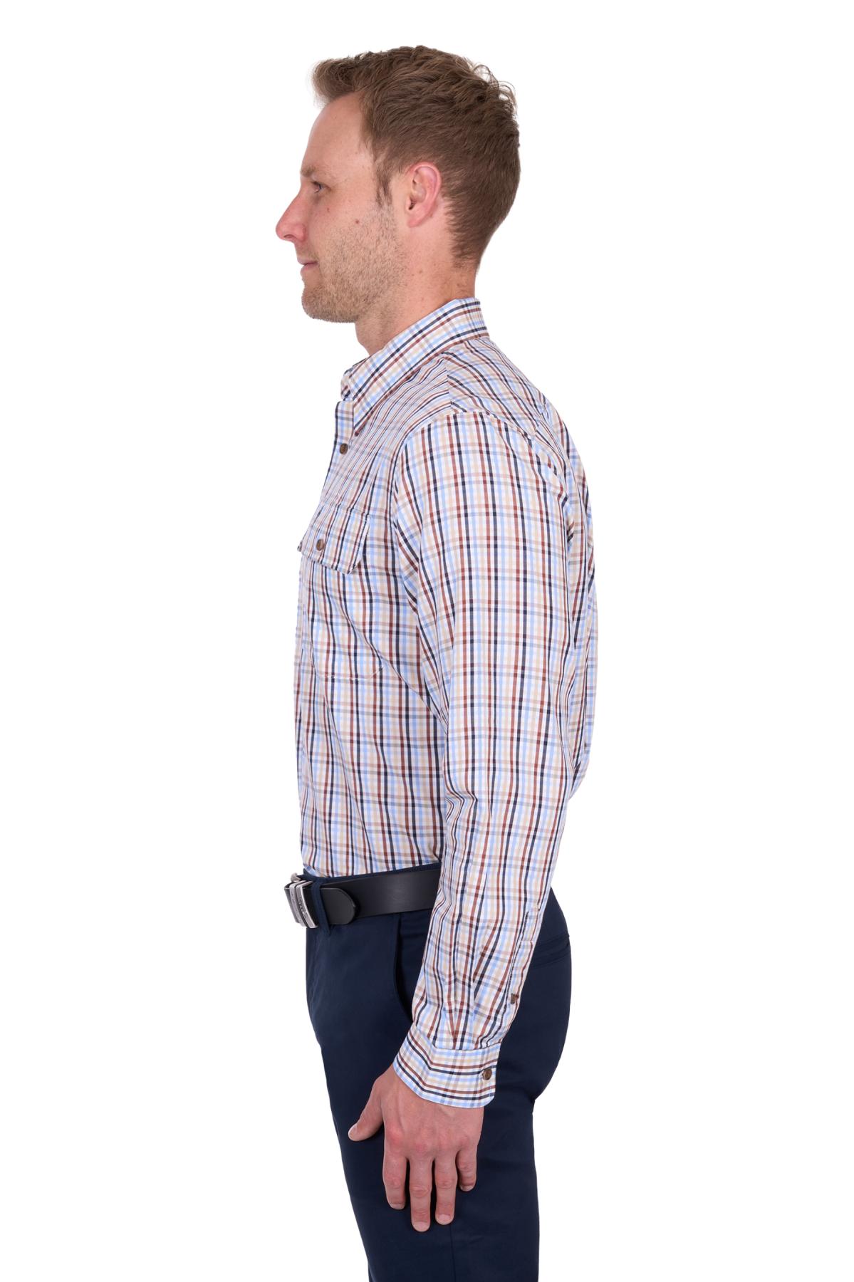 Men’s Scott Check 2 Pocket Long Sleeve Shirt