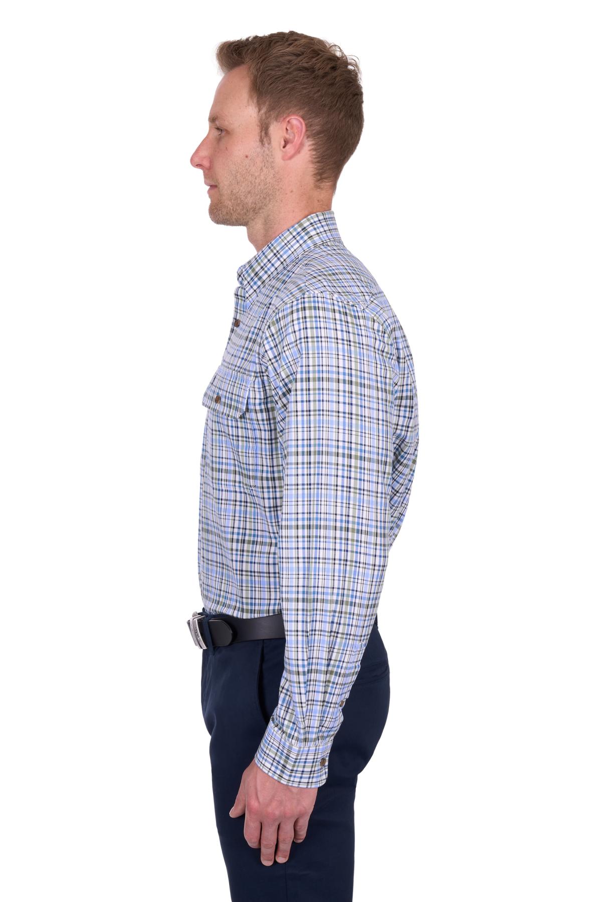 Men’s Eric Check 2 Pocket Long Sleeve Shirt