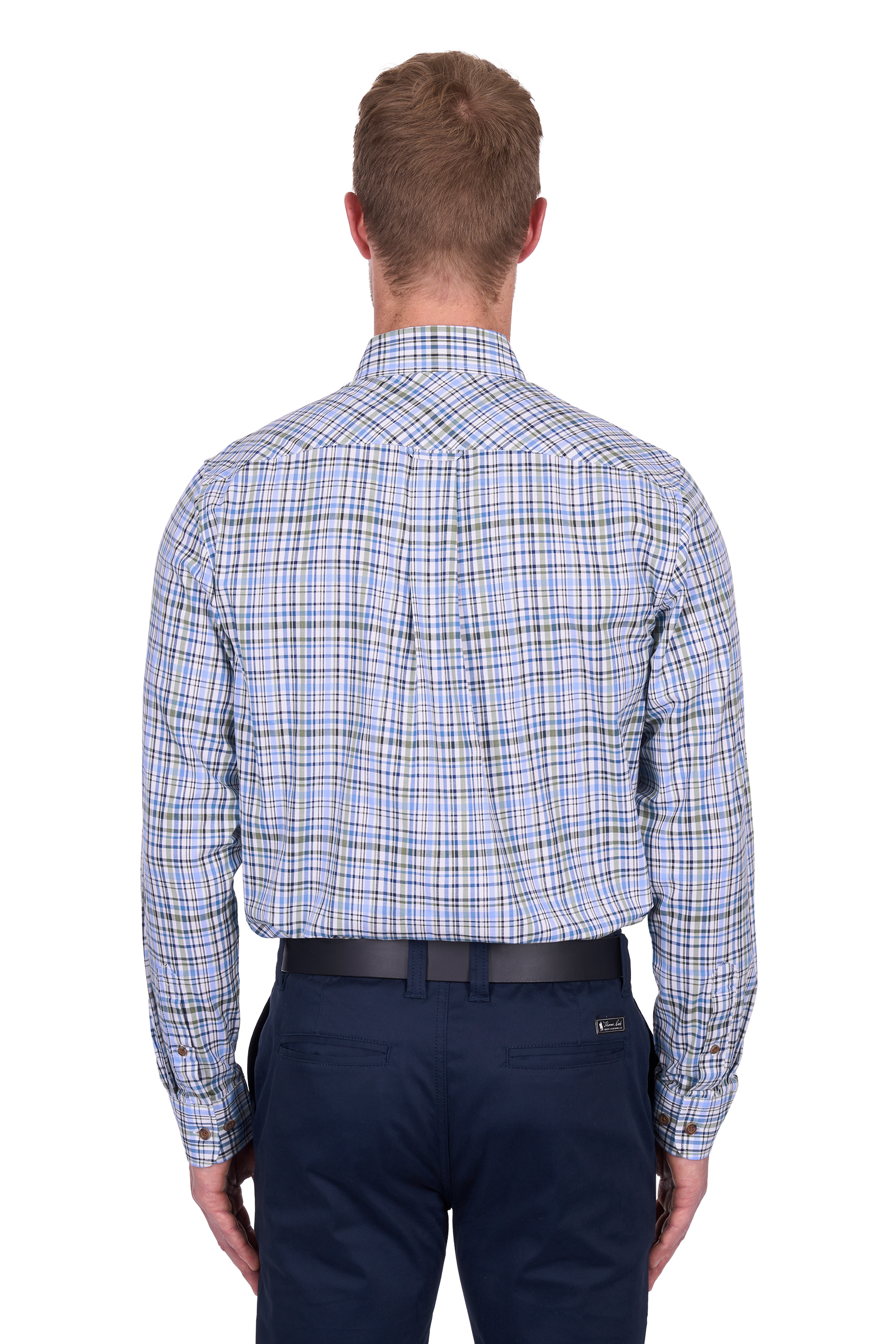 Men’s Eric Check 2 Pocket Long Sleeve Shirt