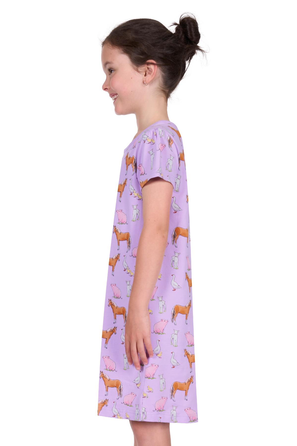 Girl’s Farm Friends Glow In The Dark Nightie