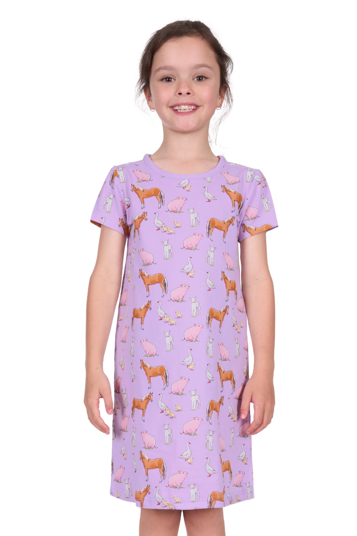 Girl’s Farm Friends Glow In The Dark Nightie