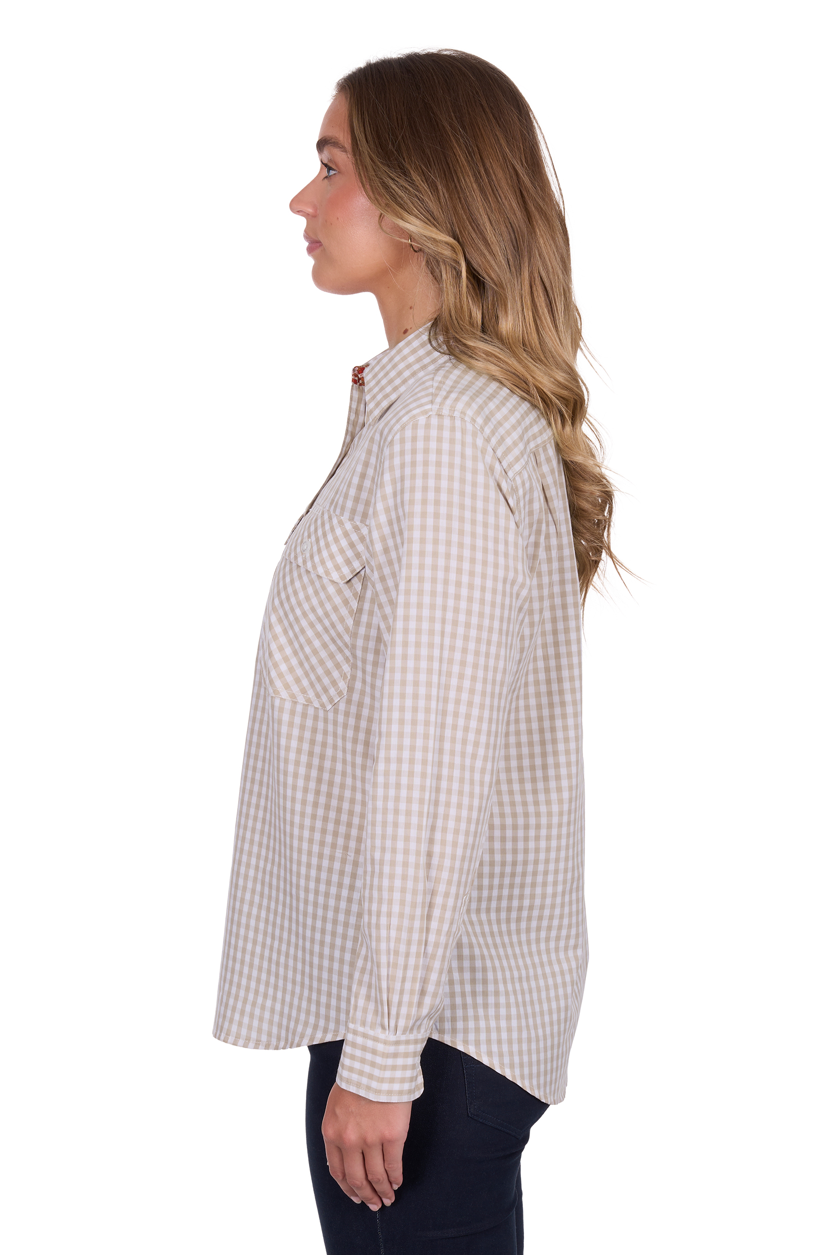 Women's Sarahalf Placketlong Sleeve Shirt