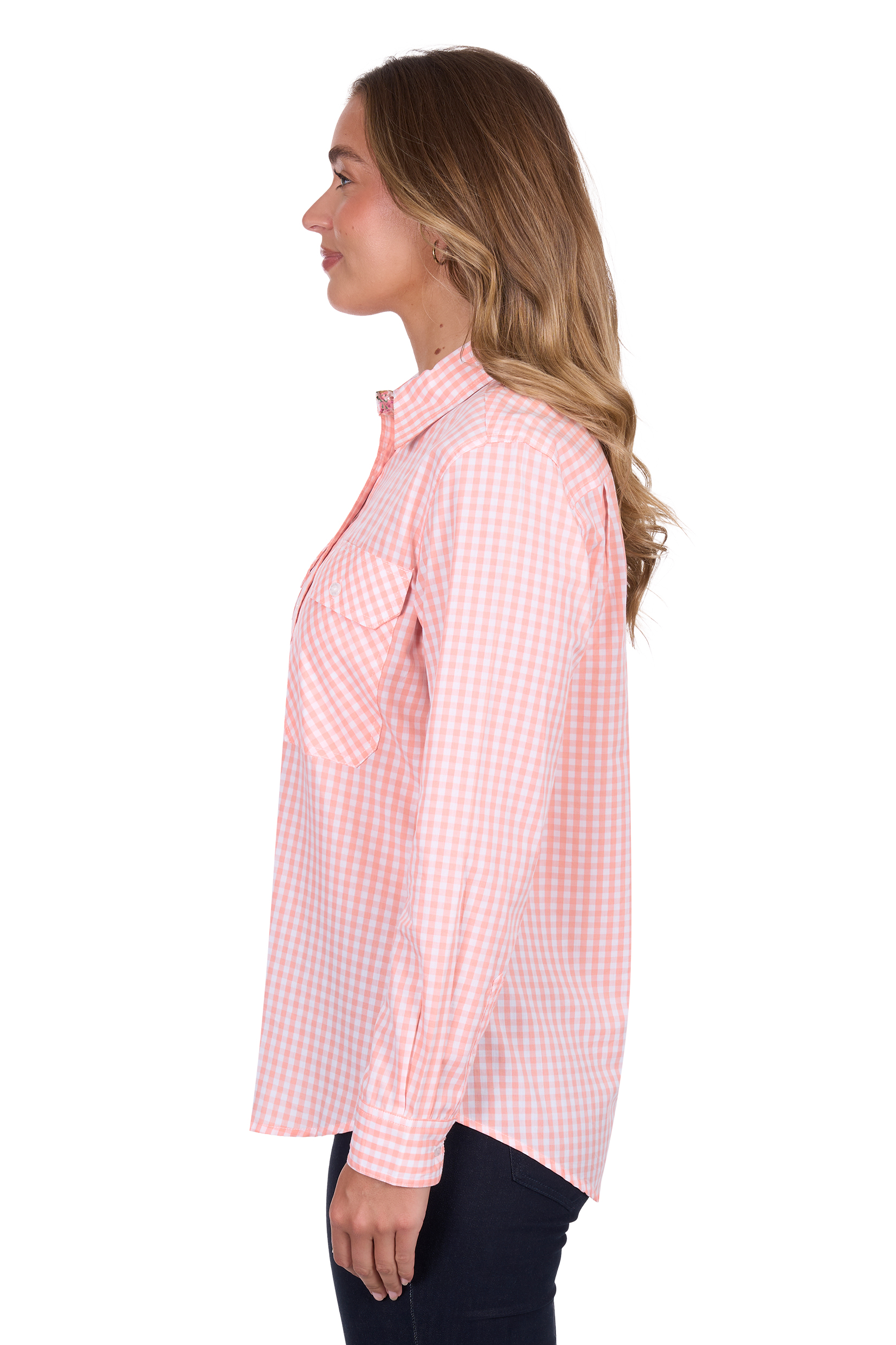 Women's Jenhalf Placketlong Sleeve Shirt