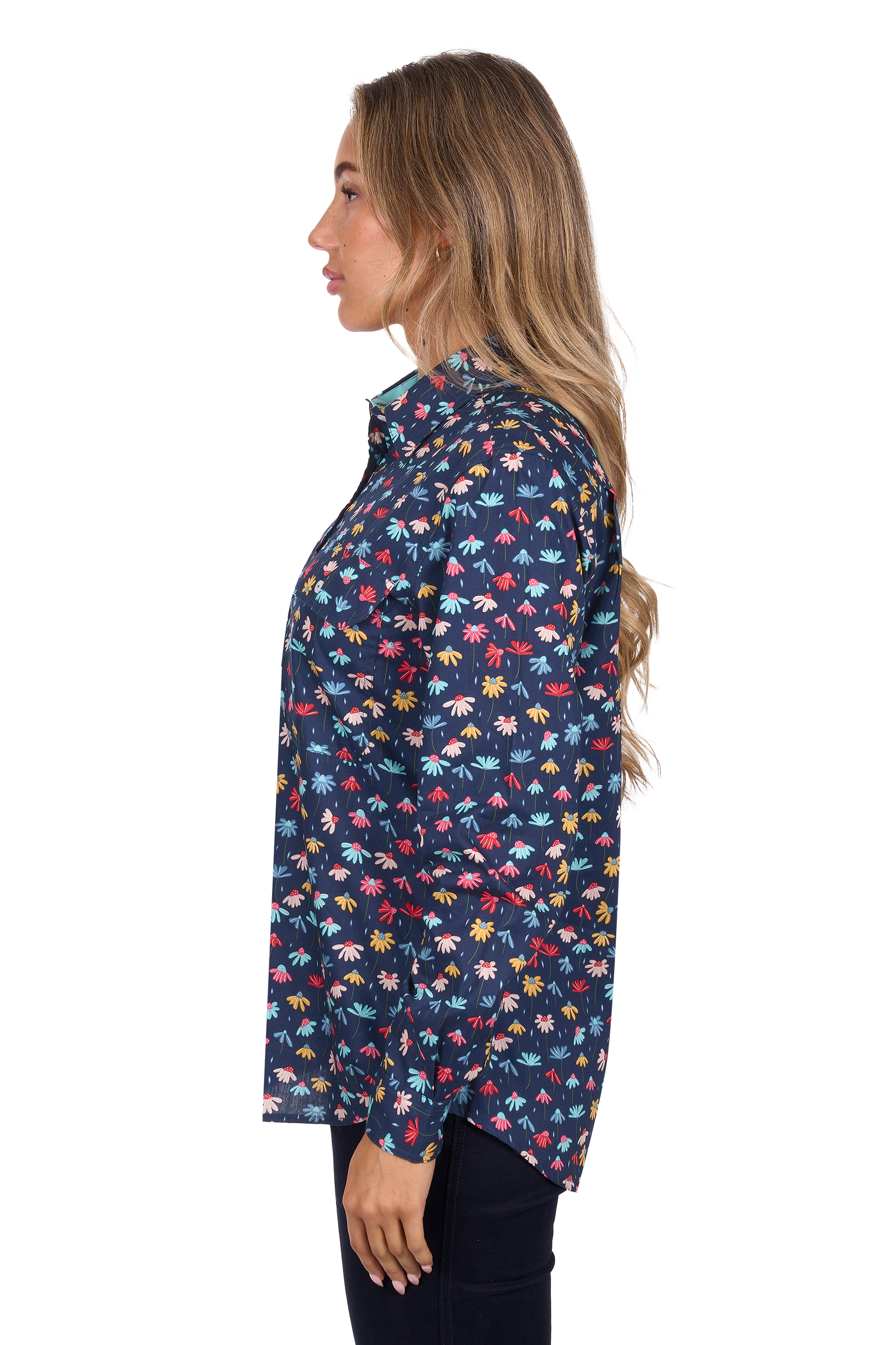 Women's Torihalf Placketlong Sleeve Shirt