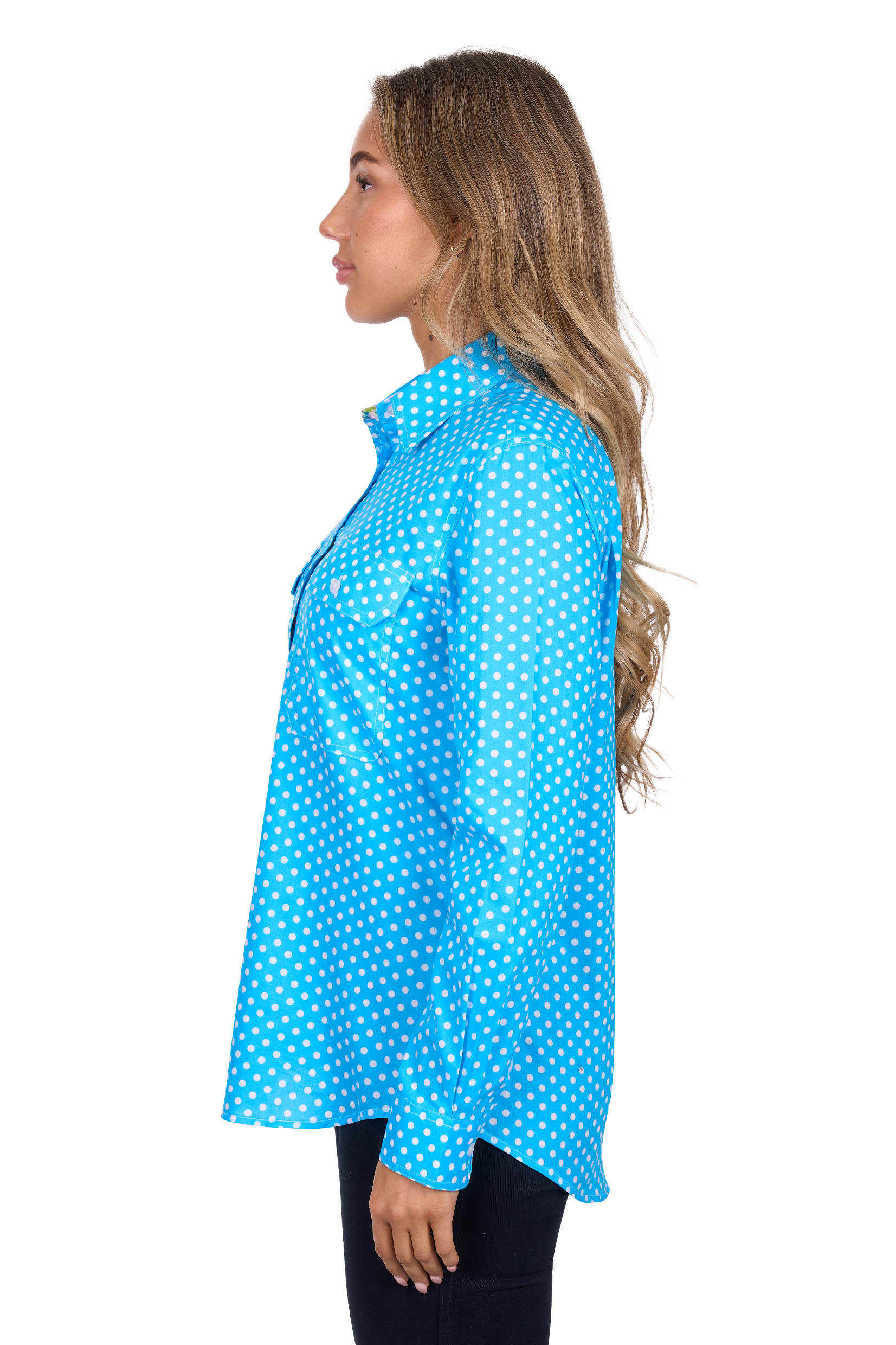 Women's Siahalf Placketlong Sleeve Shirt