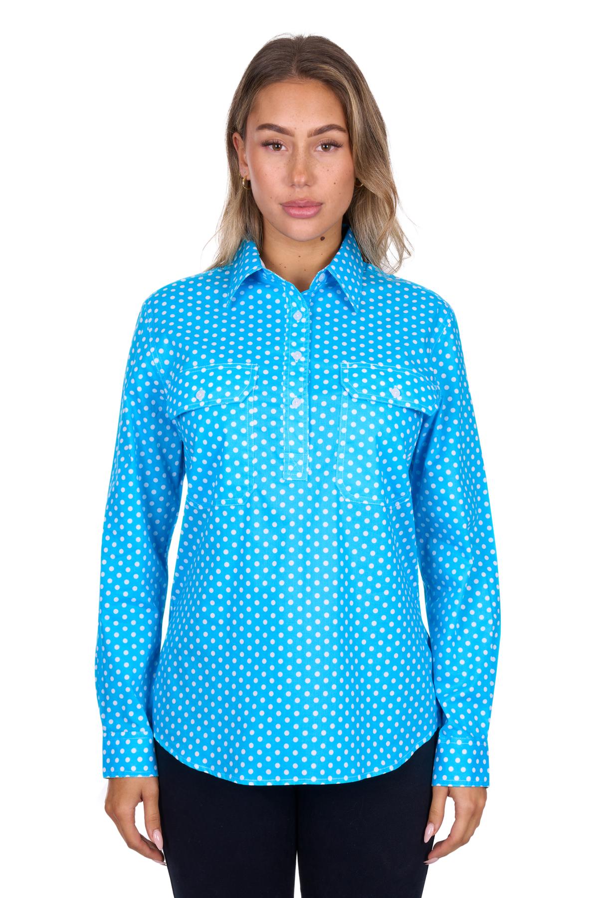 Women's Siahalf Placketlong Sleeve Shirt