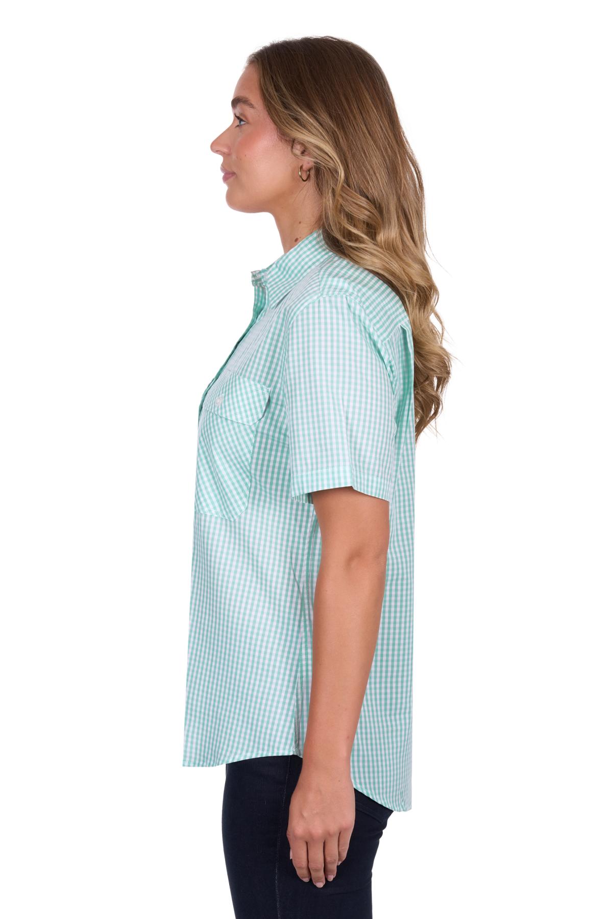 Women's Gracehalf Placketshort Sleeve Shirt