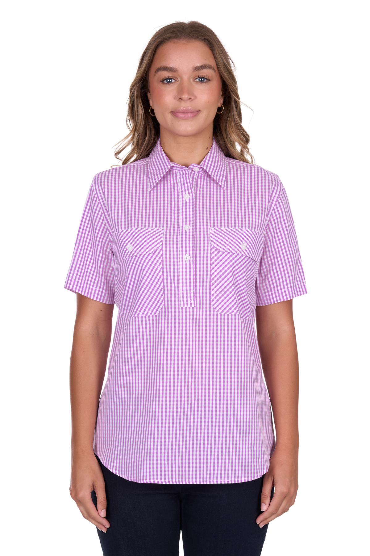 Women's Gracehalf Placketshort Sleeve Shirt
