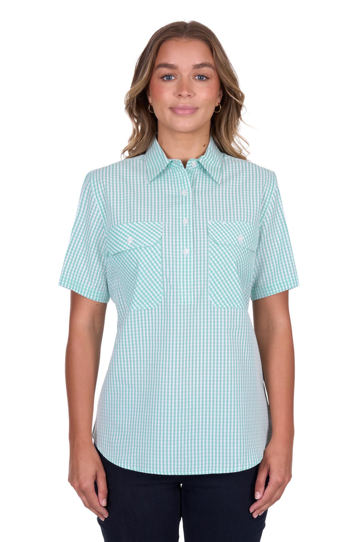Women's Gracehalf Placketshort Sleeve Shirt
