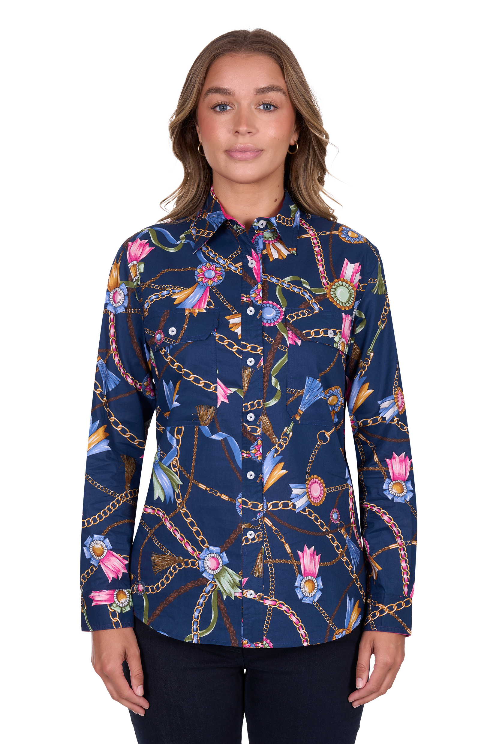 Women's Joliefull Placketlong Sleeve Shirt