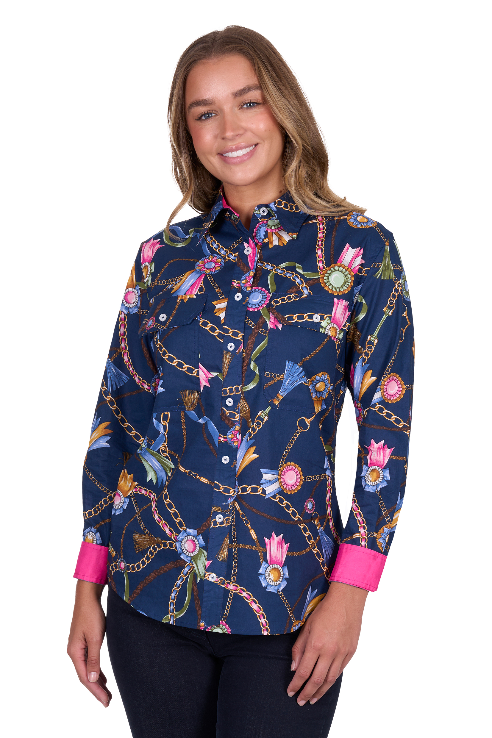 Women's Joliefull Placketlong Sleeve Shirt