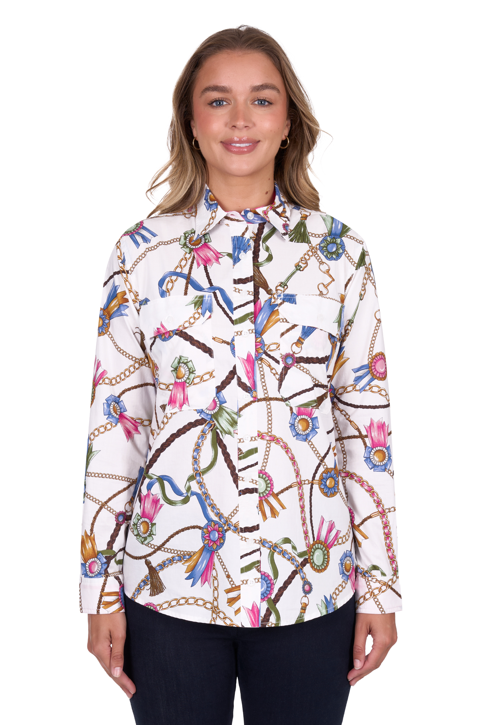 Women's Joliefull Placketlong Sleeve Shirt