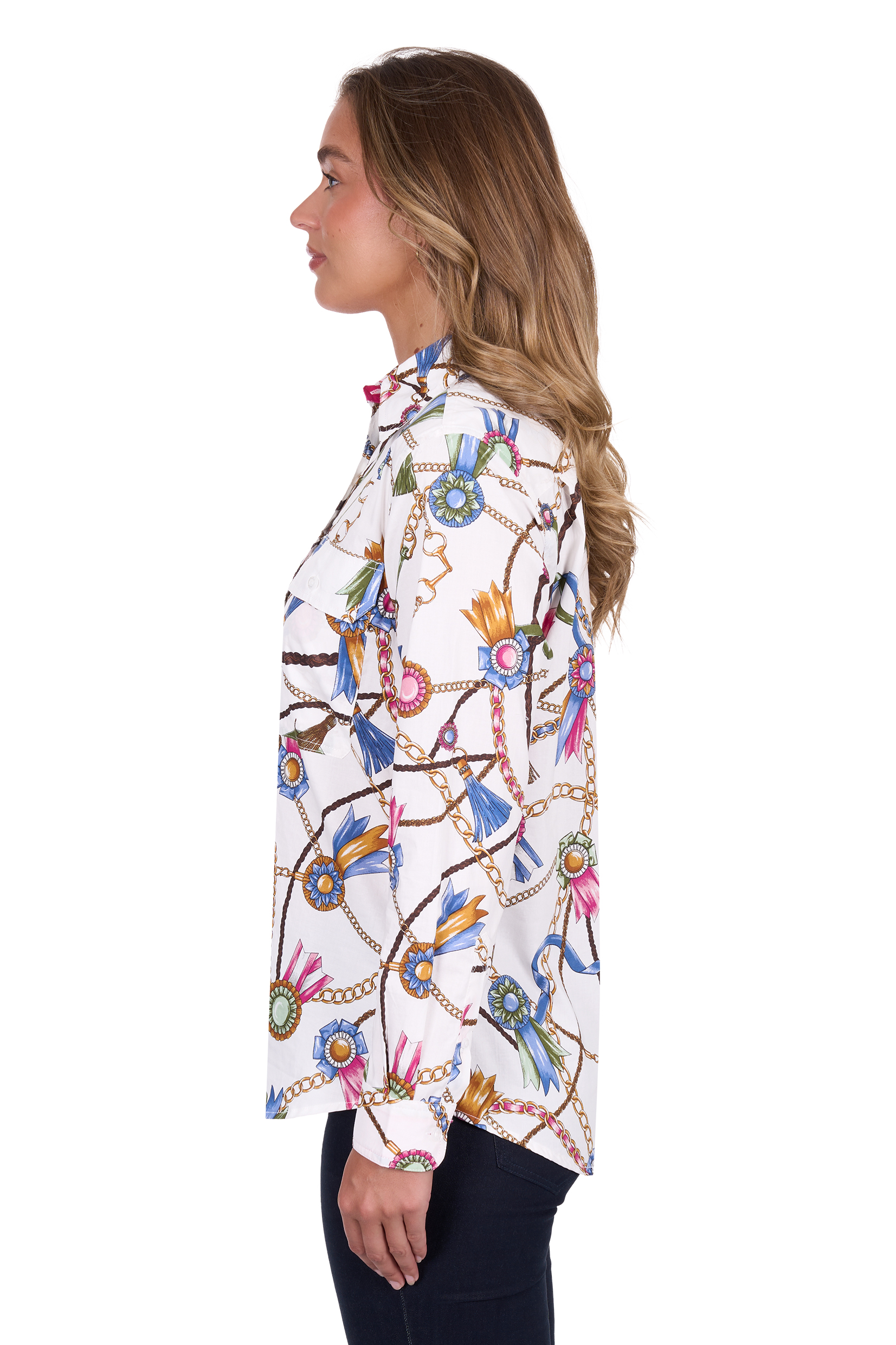 Women's Joliefull Placketlong Sleeve Shirt