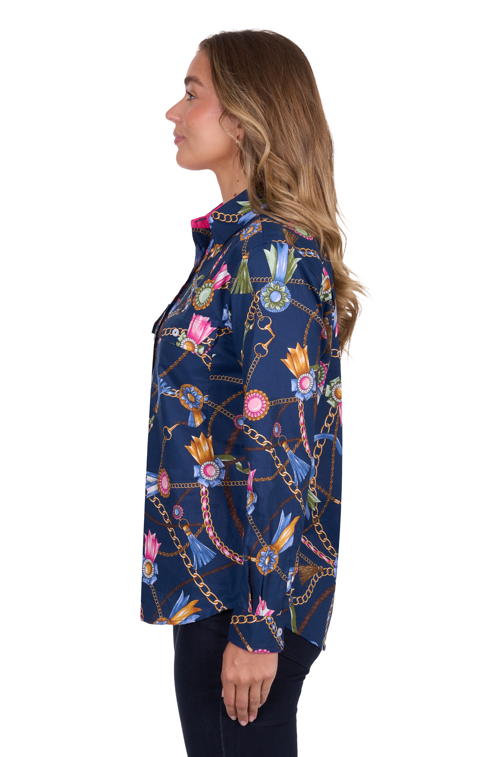 Women's Joliefull Placketlong Sleeve Shirt