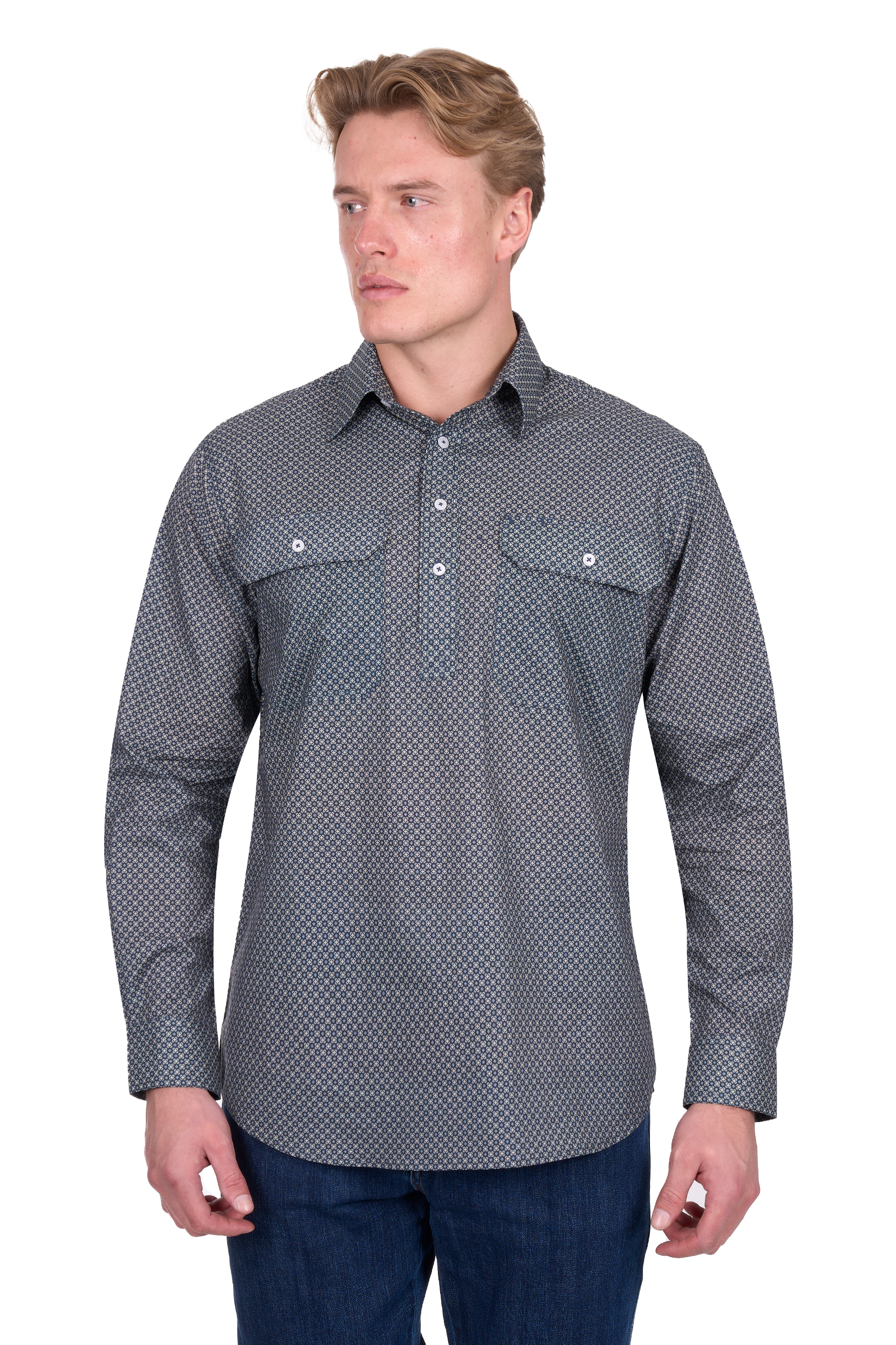 Men's Tomson Halfplacket Long Sleeve Shirt
