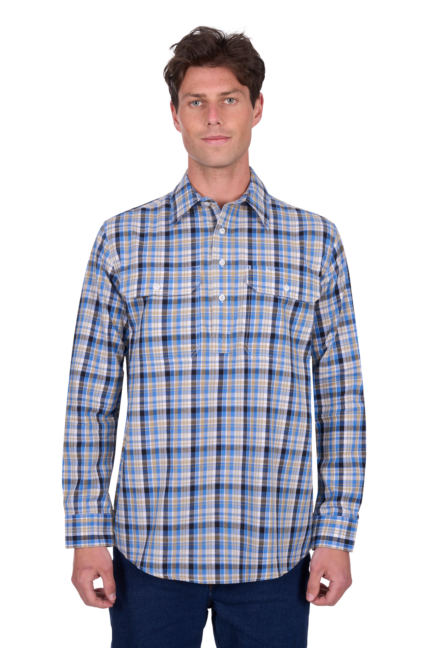 Men's Gibson Halfplacket Long Sleeve Shirt