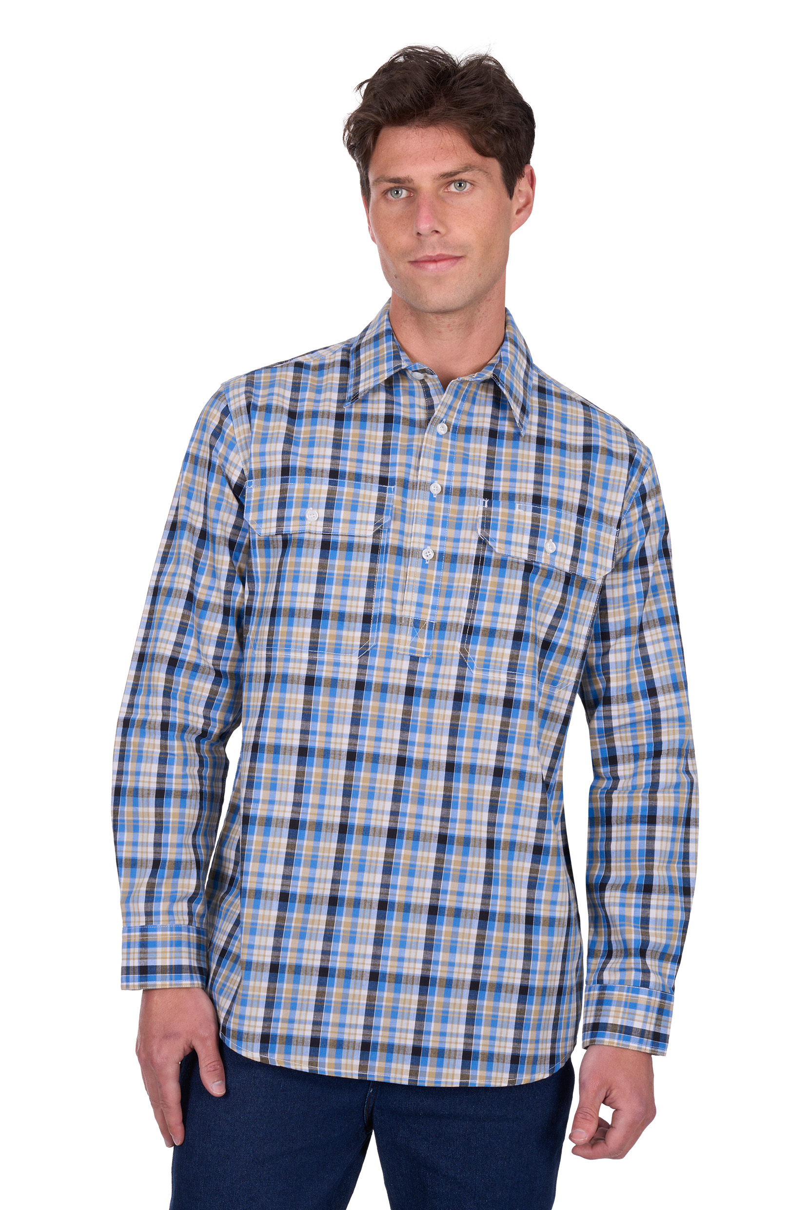 Men's Gibson Halfplacket Long Sleeve Shirt