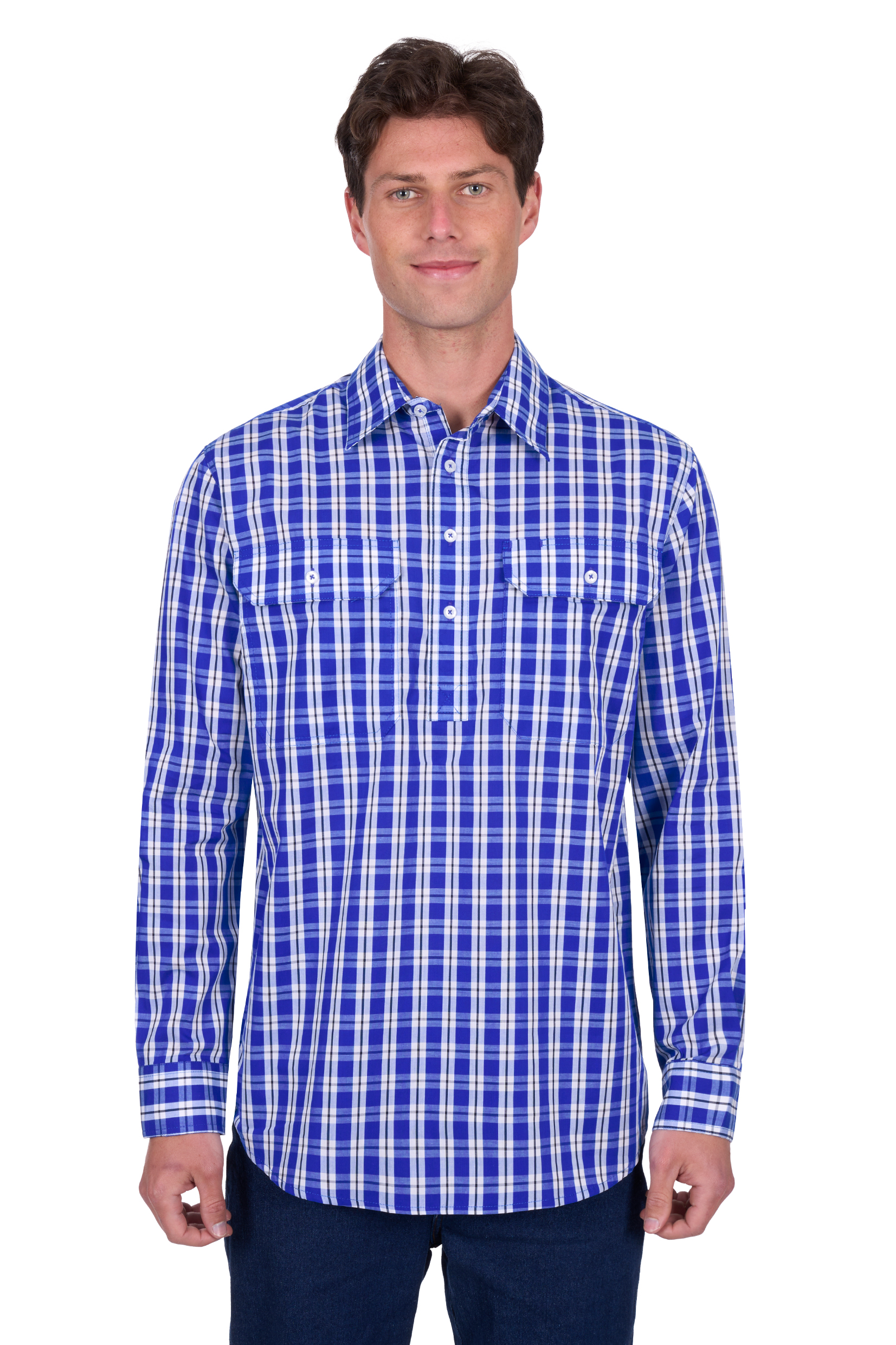 Men's Levers Halfplacket Long Sleeve Shirt