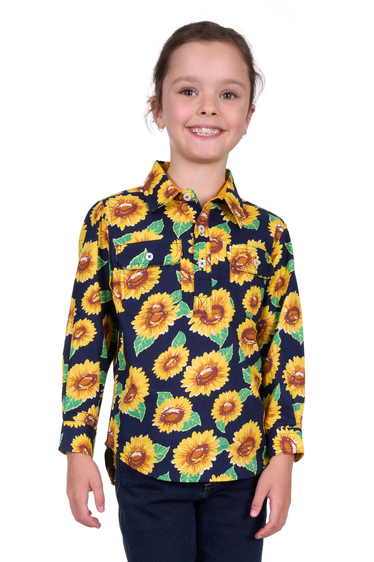 Kid’s Allyhalf Placketlong Sleeve Shirt