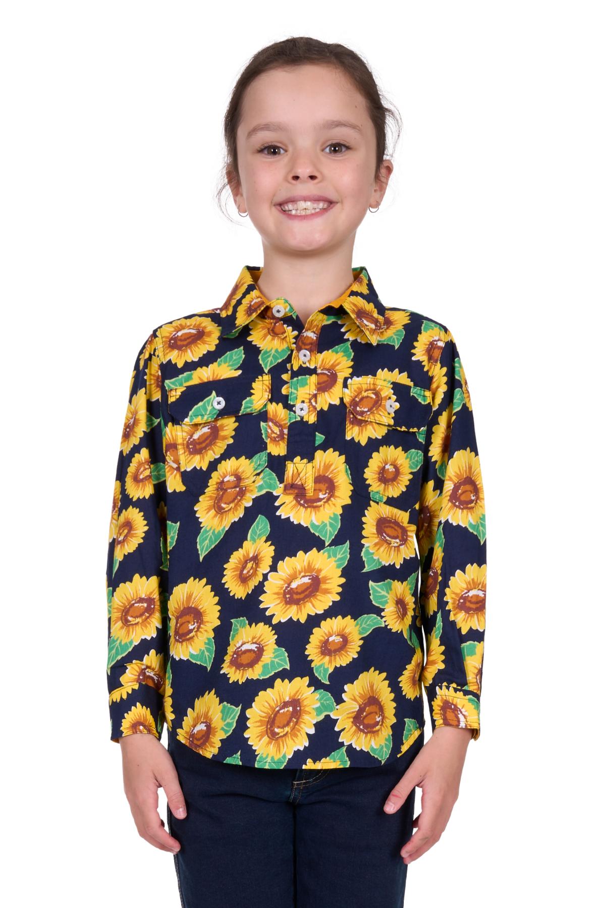 Kid’s Allyhalf Placketlong Sleeve Shirt