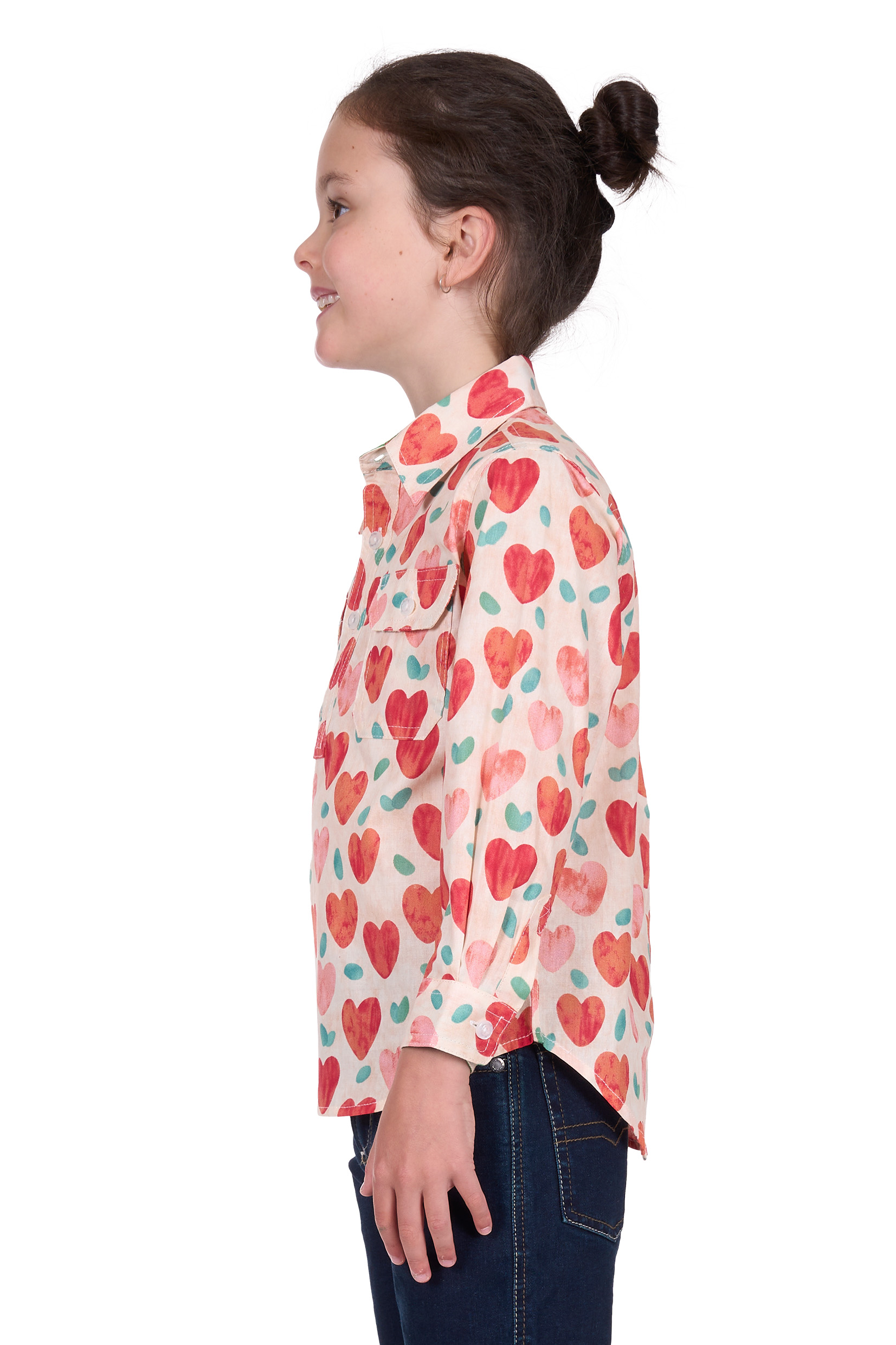 Kid’s Mirahalf Placketlong Sleeve Shirt