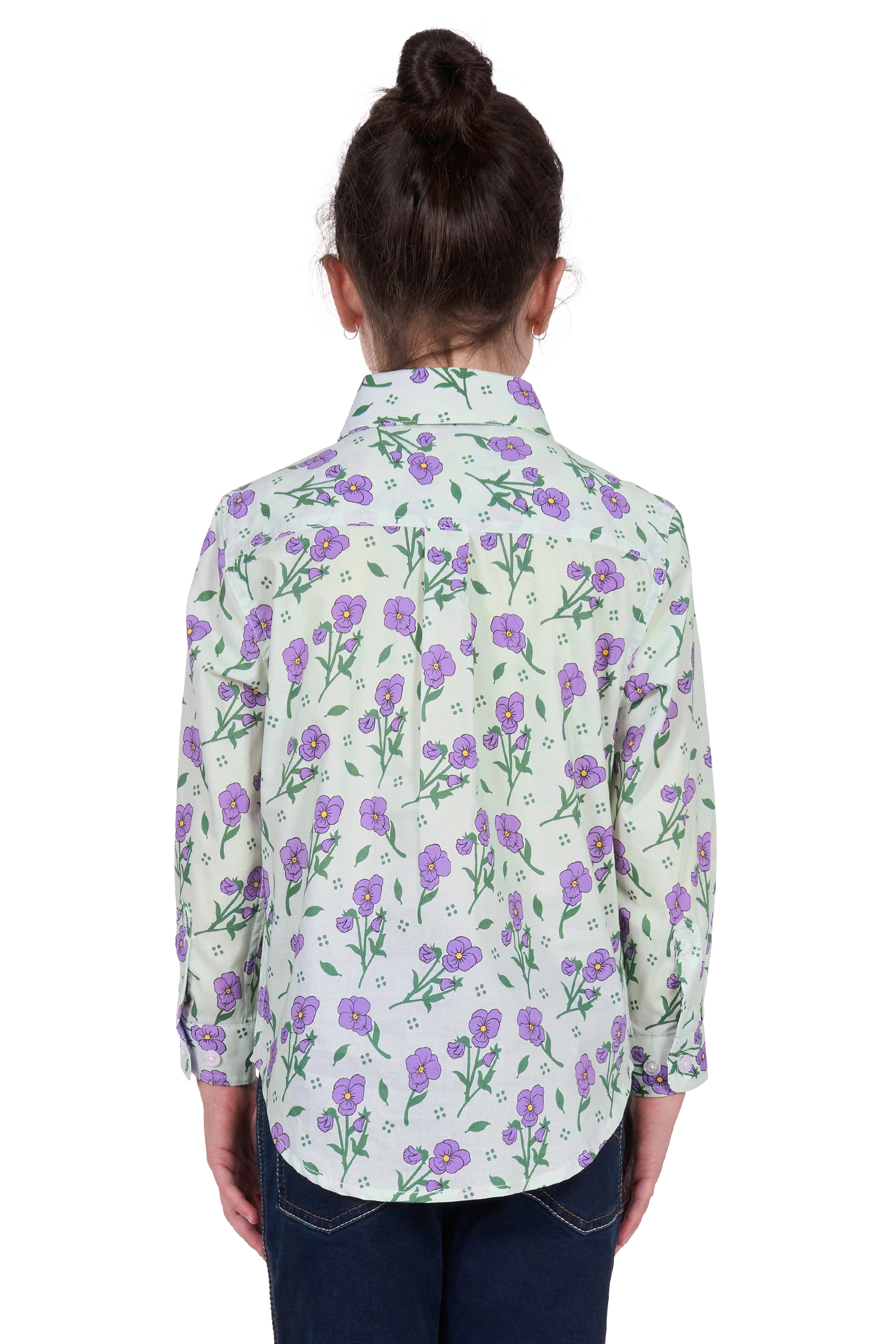 Kid’s Lynnhalf Placketlong Sleeve Shirt