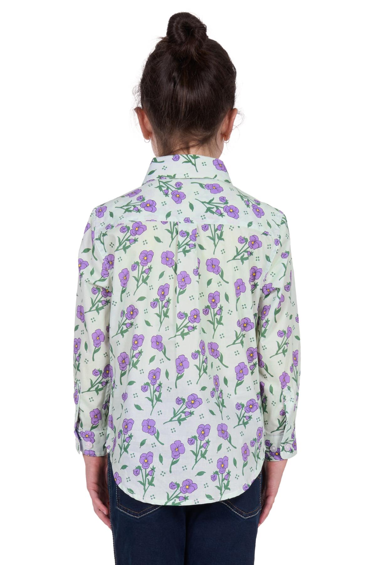 Kid’s Lynnhalf Placketlong Sleeve Shirt