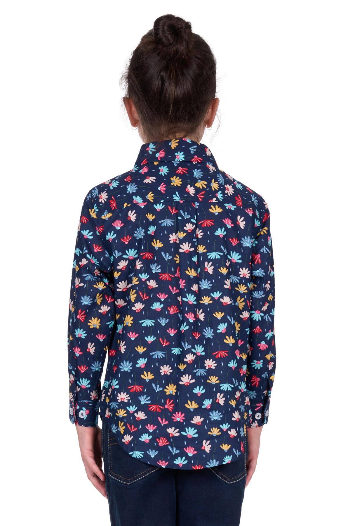 Kid’s Torihalf Placketlong Sleeve Shirt