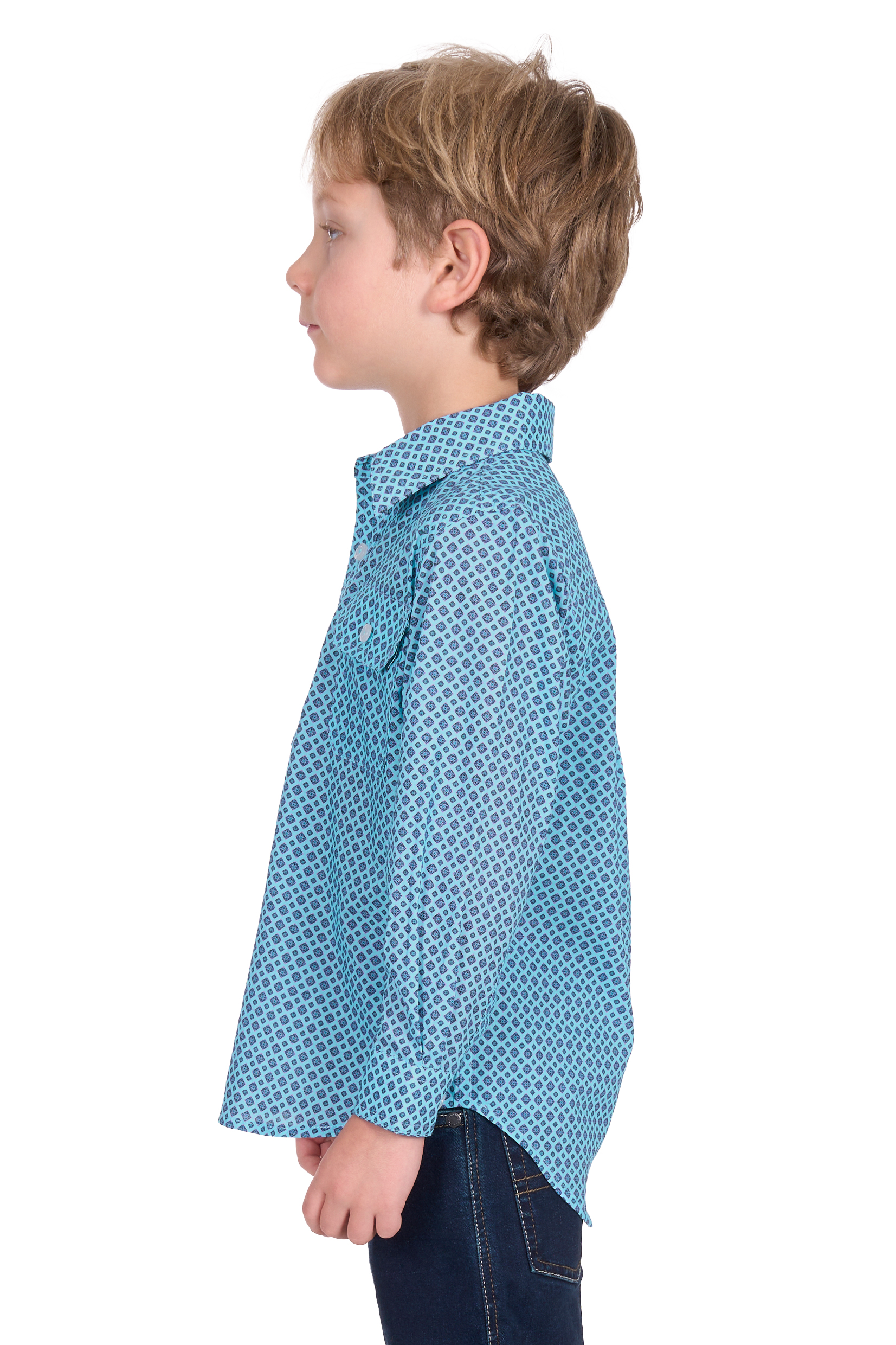 Kid's Lygonhalf Placketlong Sleeve Shirt