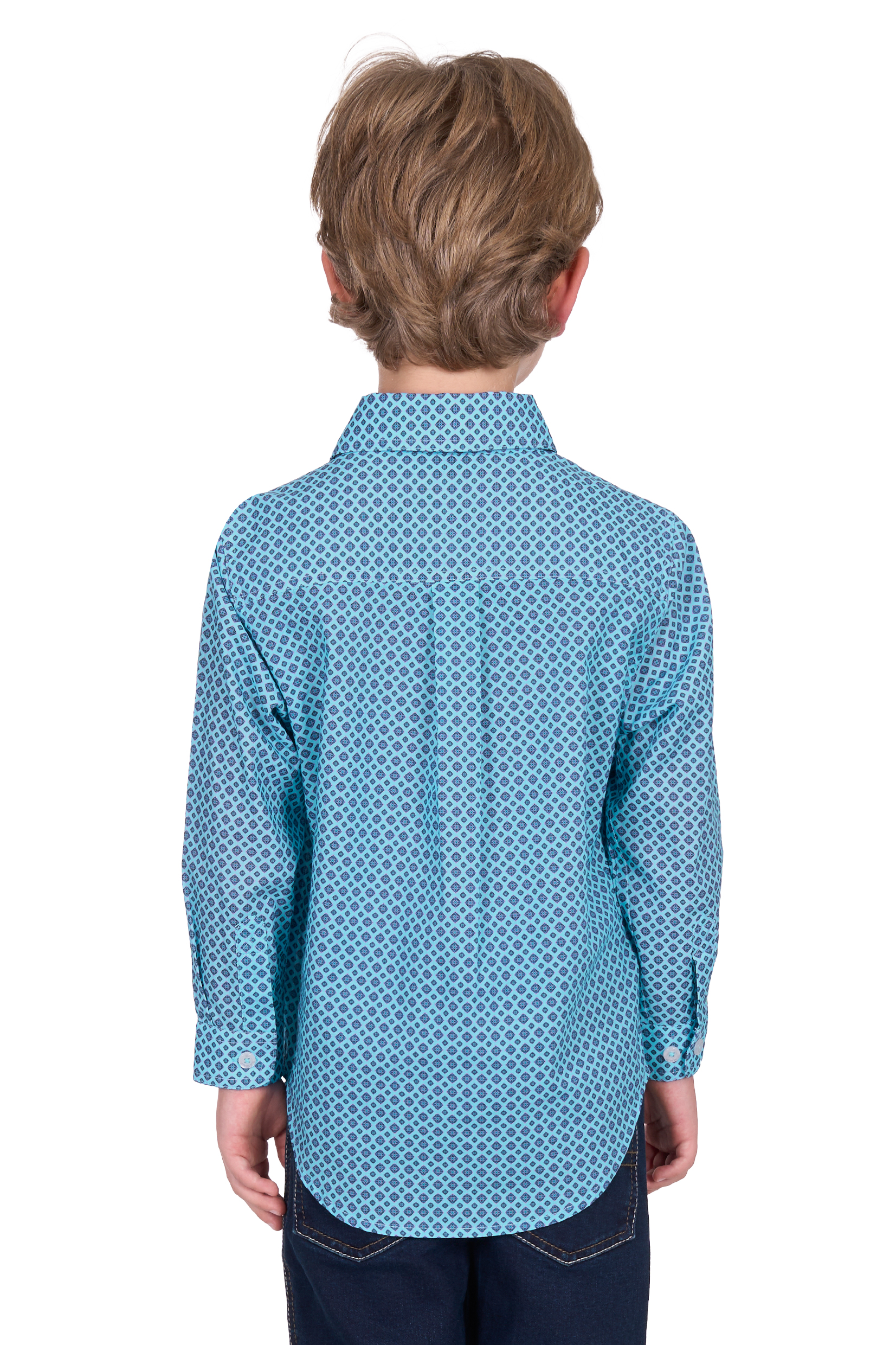 Kid's Lygonhalf Placketlong Sleeve Shirt