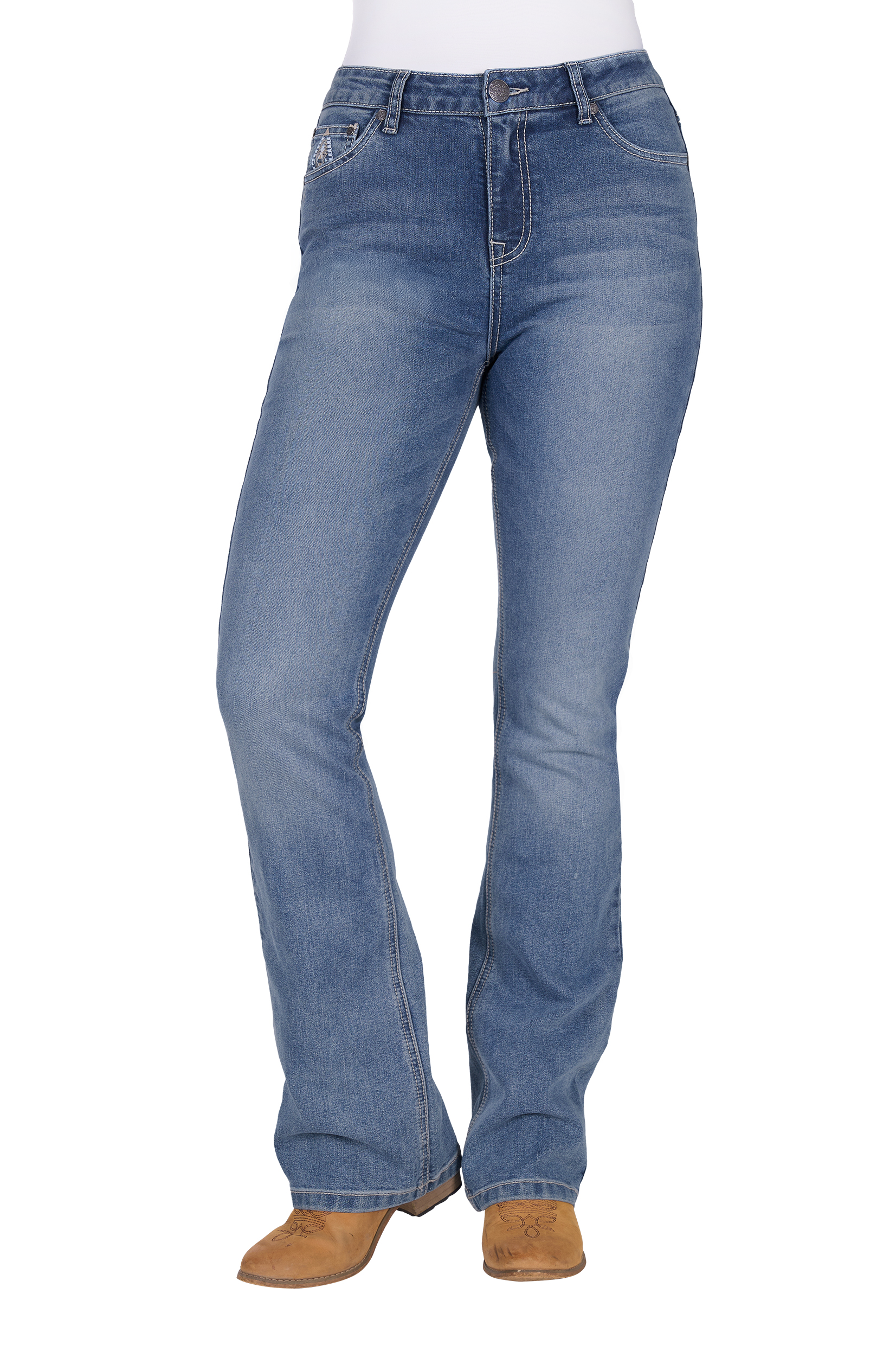 Wmns Pam Hi Rise Bcut Jean 32L