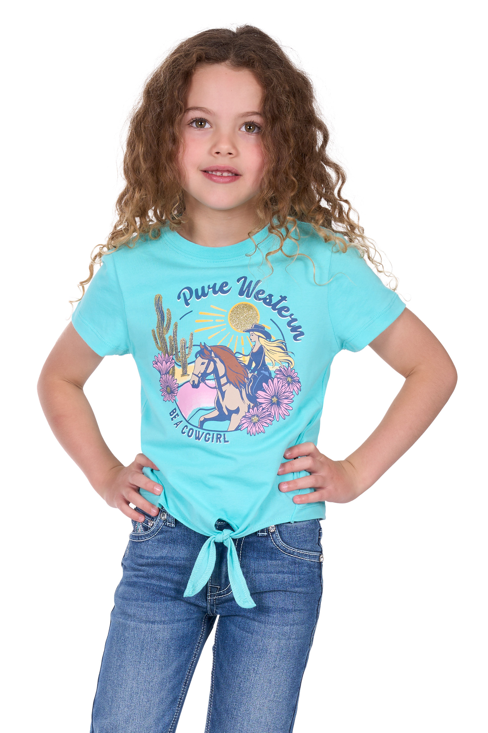 Girls Clover Ss Tee