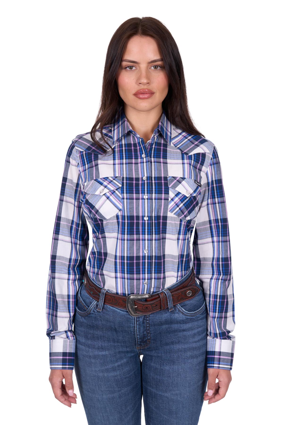 Wmns Peyton Check Ls Shirt