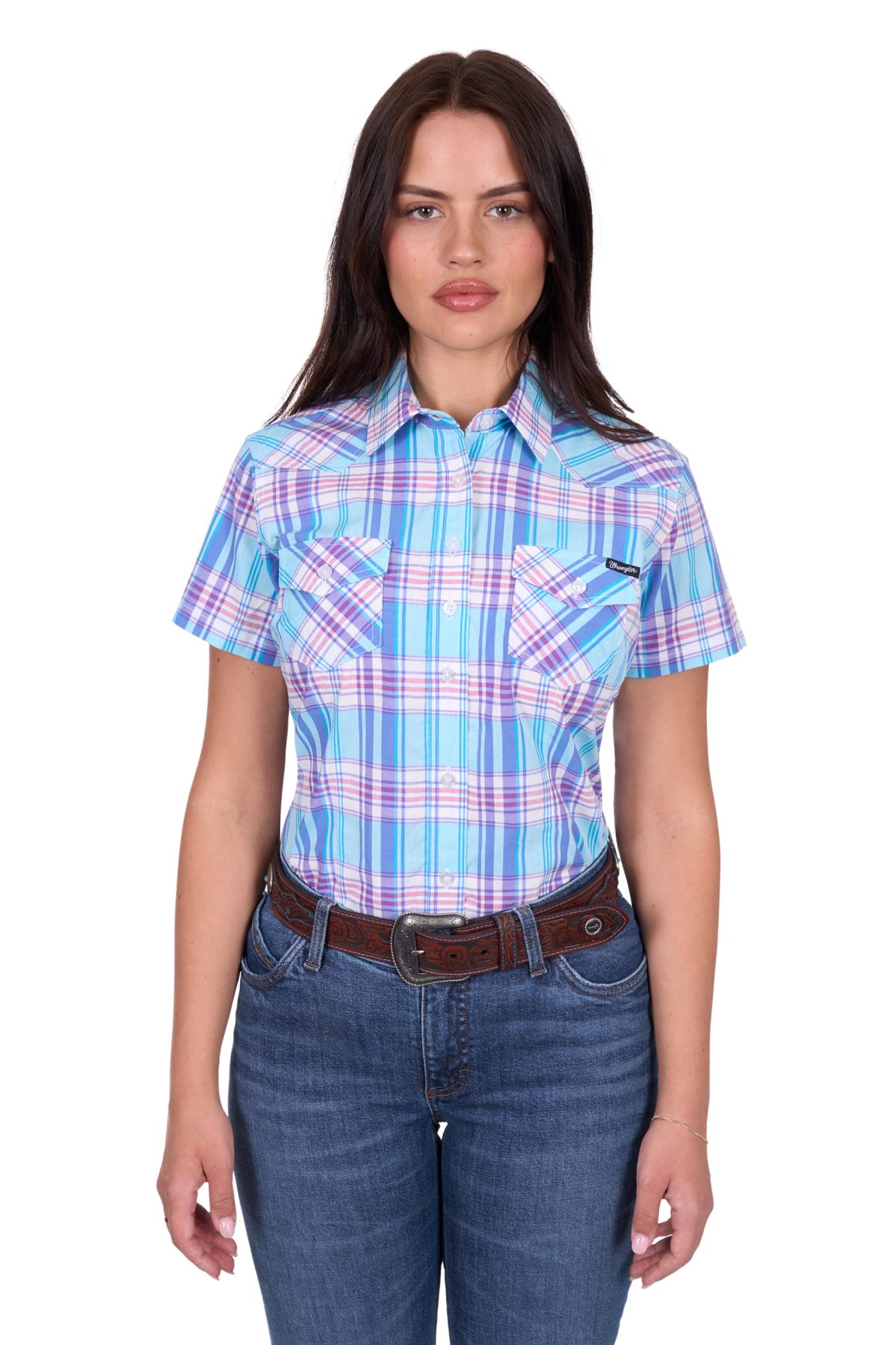 Wmns Emily Check Ss Shirt