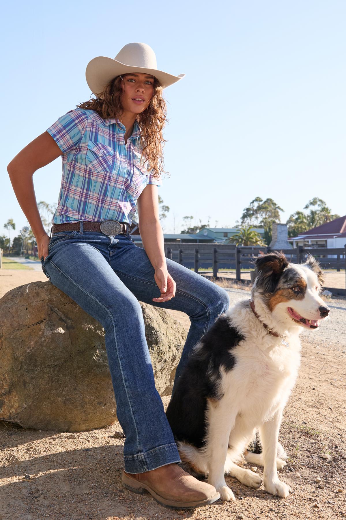 Wmns Emily Check Ss Shirt
