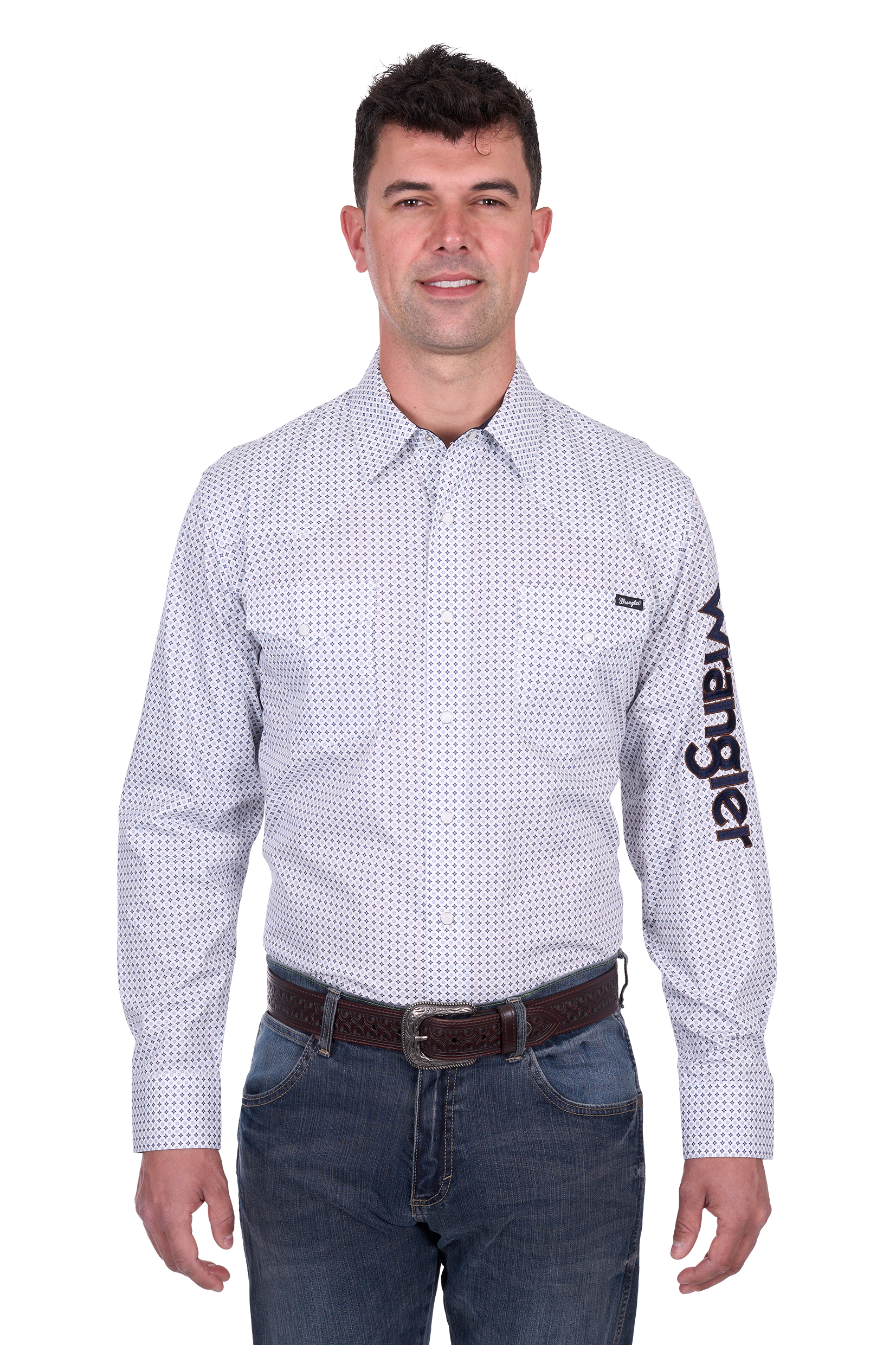 Mens Brent Logo Ls Shirt