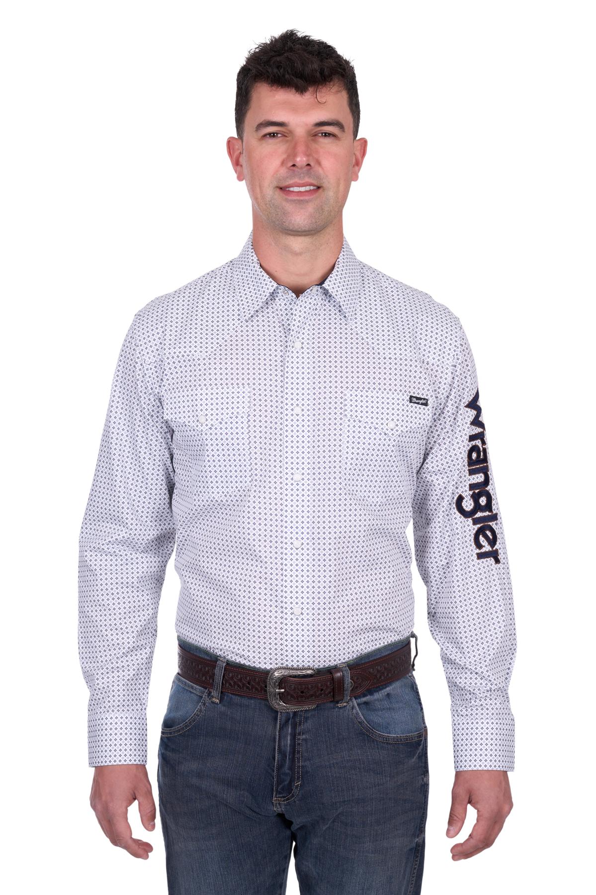 Mens Brent Logo Ls Shirt
