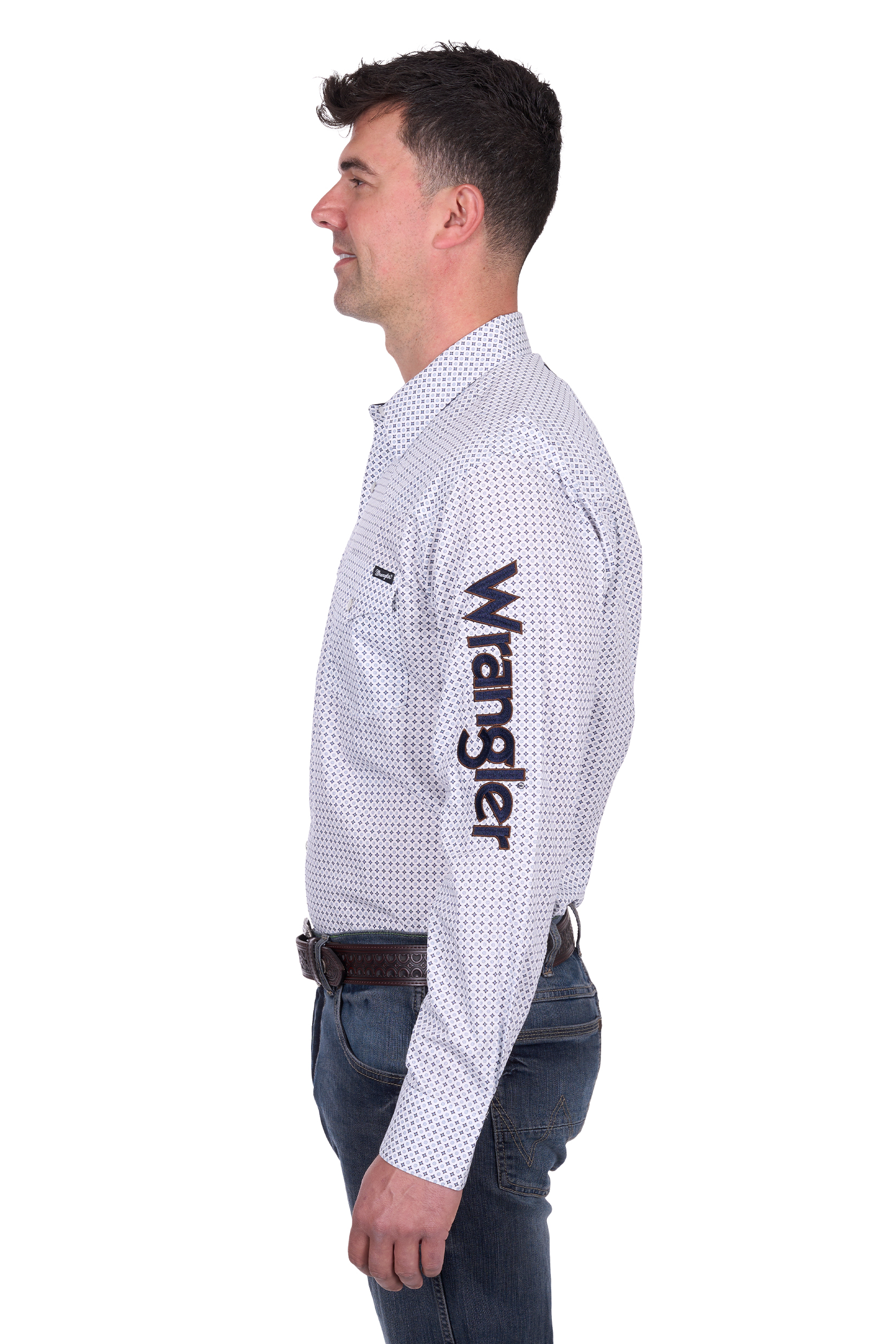 Mens Brent Logo Ls Shirt