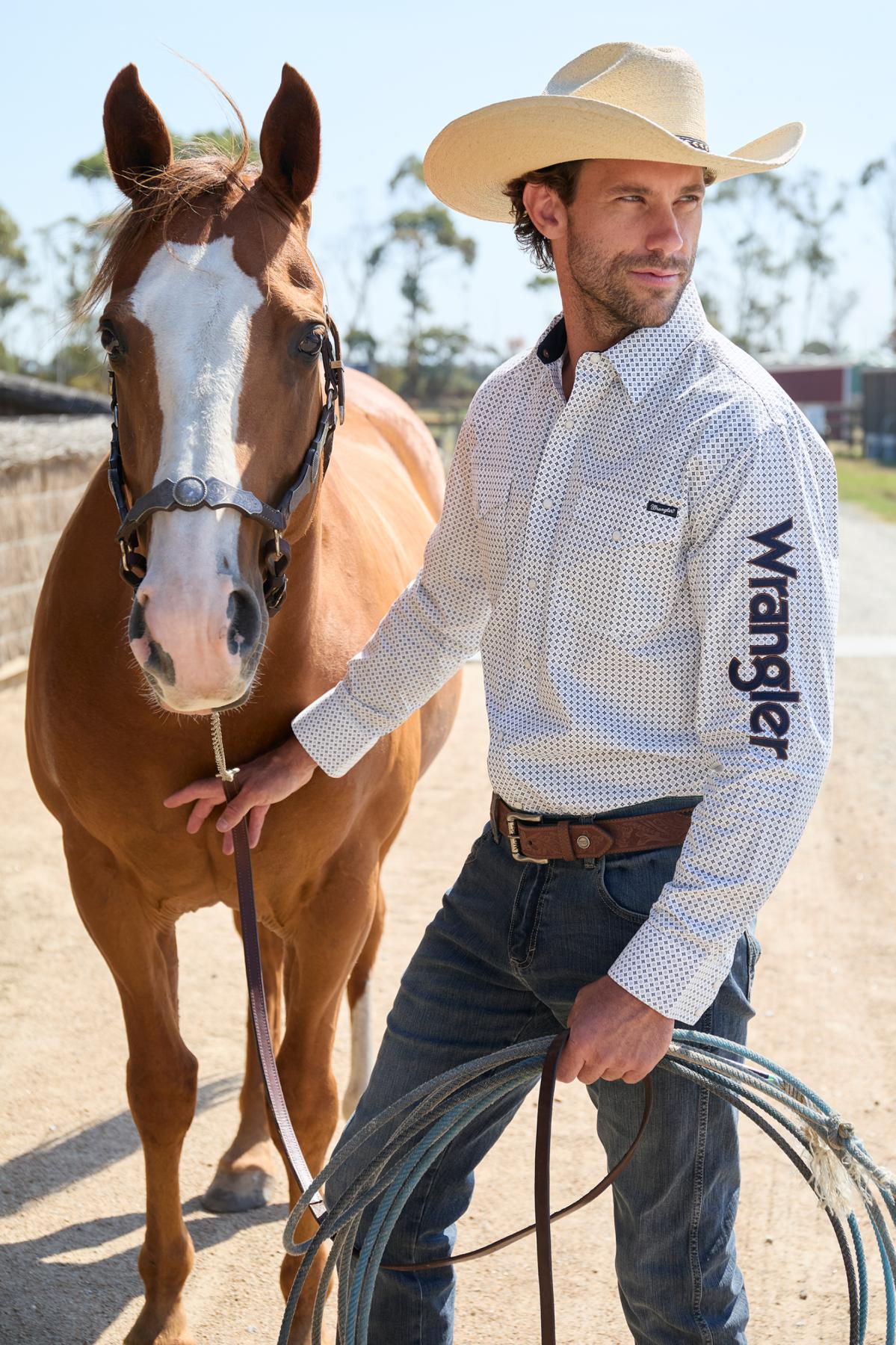 Mens Brent Logo Ls Shirt