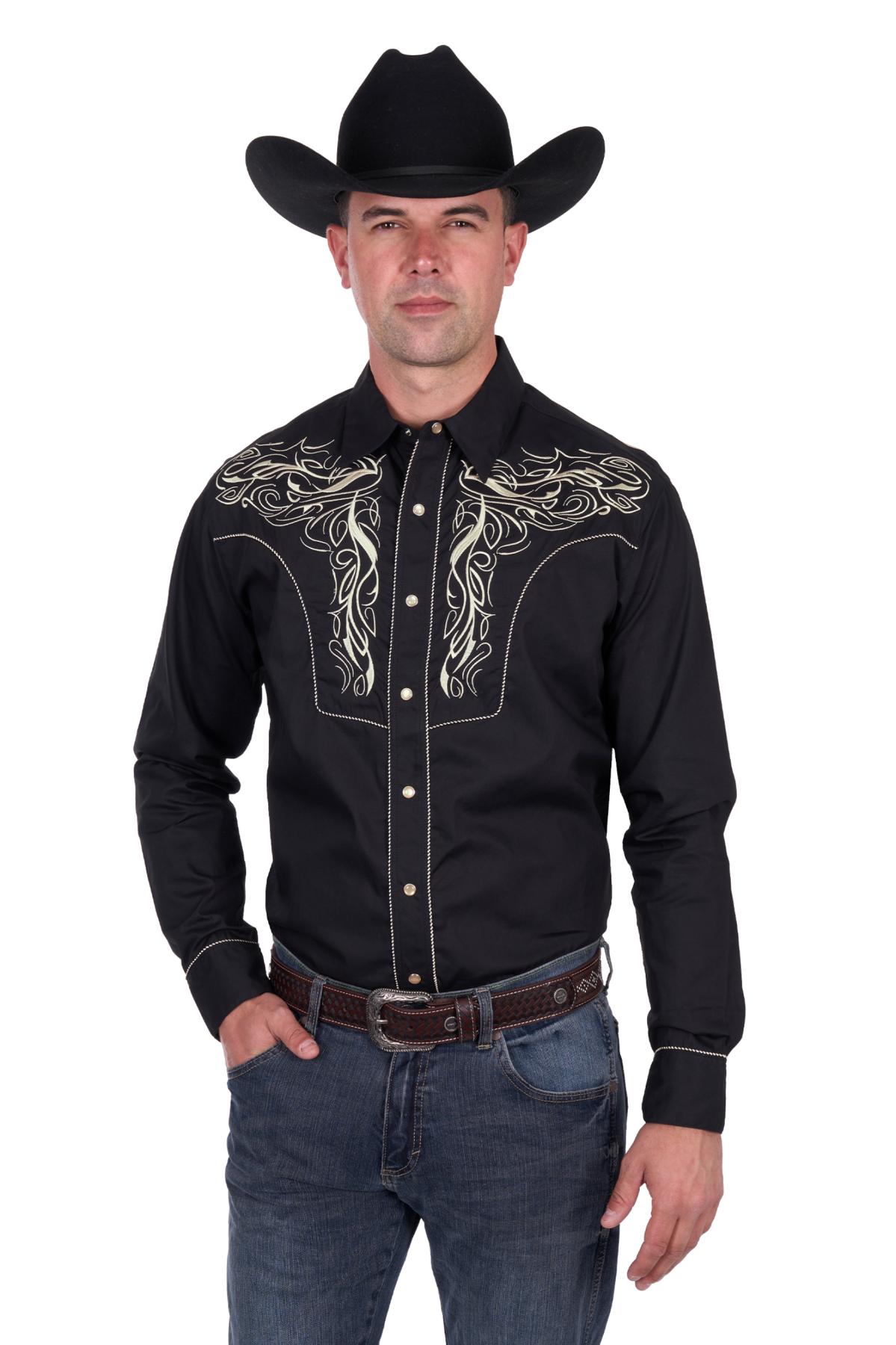 Mens Carlos Emb Ls Shirt