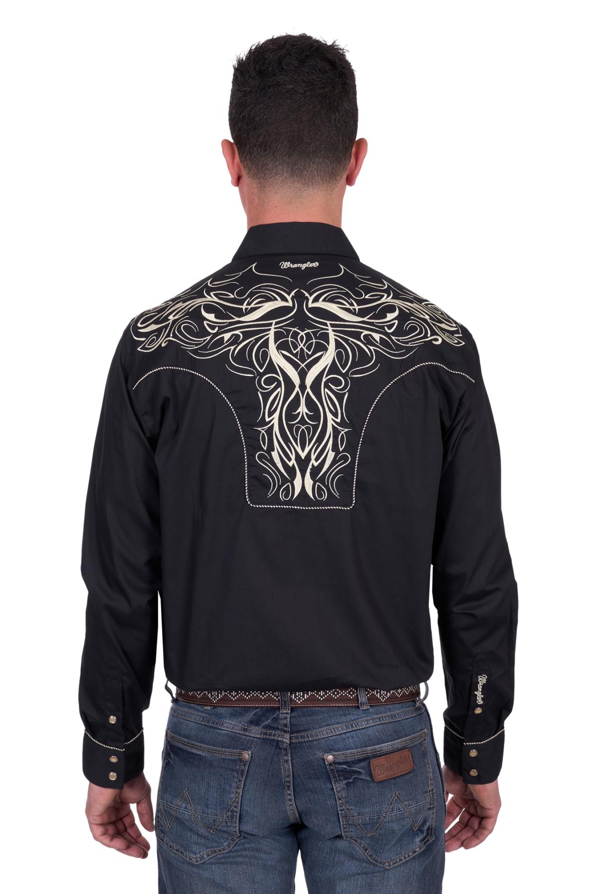 Mens Carlos Emb Ls Shirt
