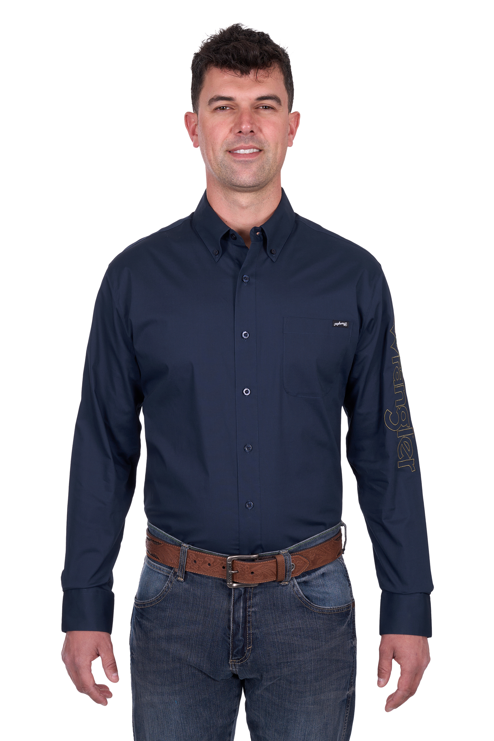 Mens Brad Logo Ls Shirt