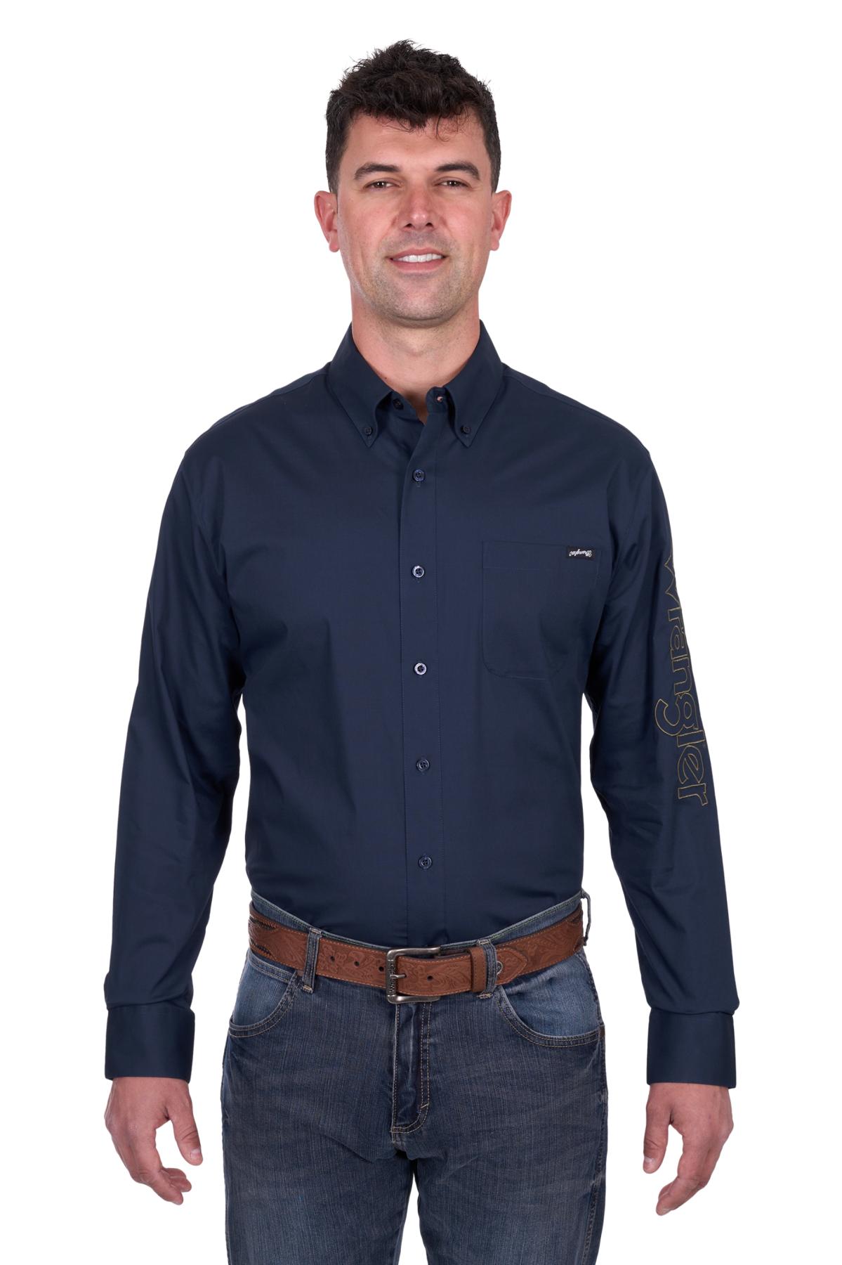 Mens Brad Logo Ls Shirt